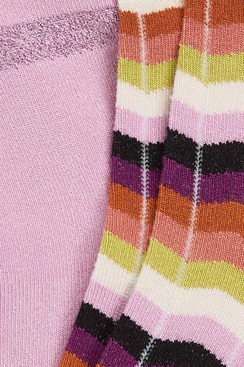 Halbsocken 2-Pack Sunset in Sheer Lilac