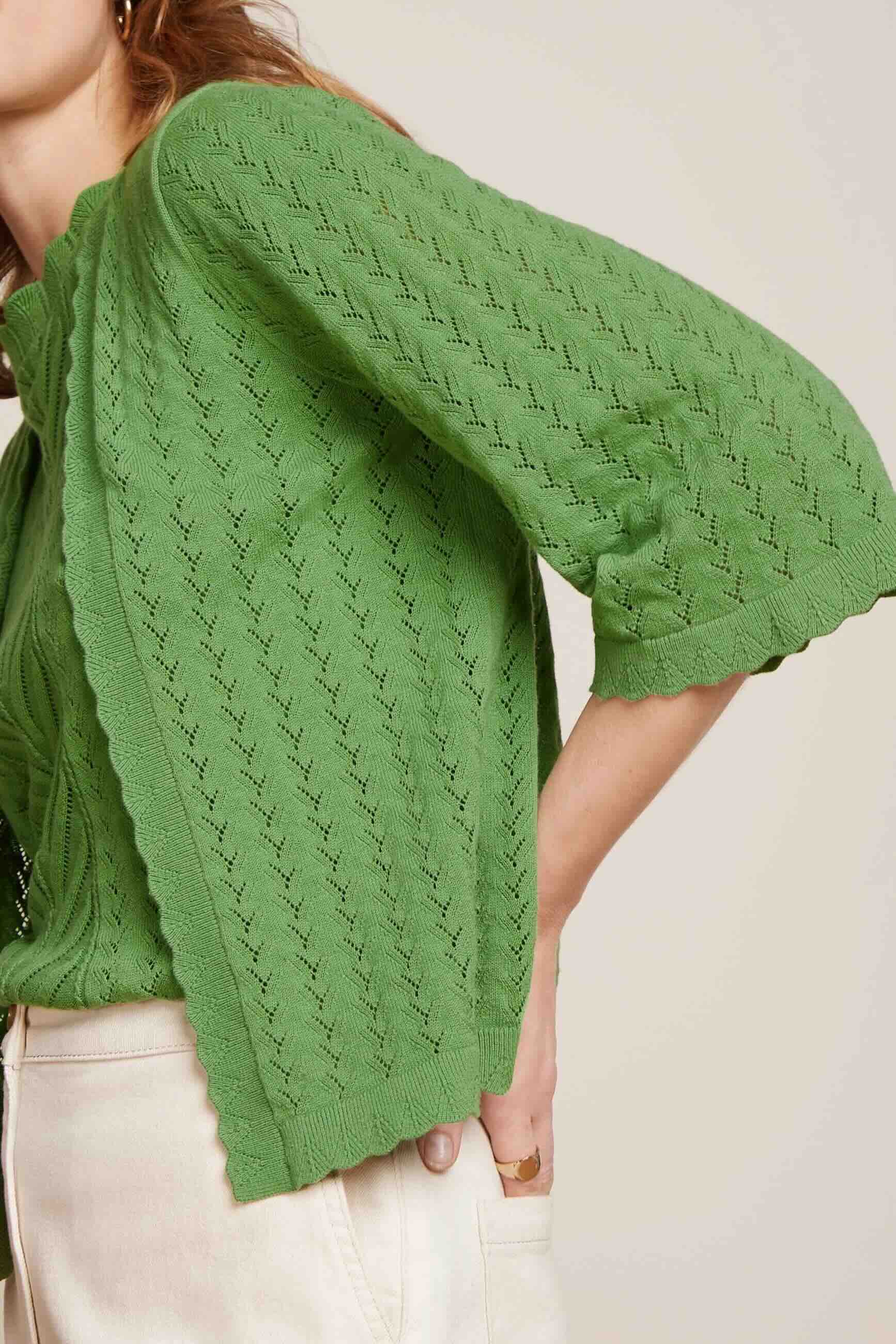 STRICKJACKE EMILY CARDI ROCKY AJOUR