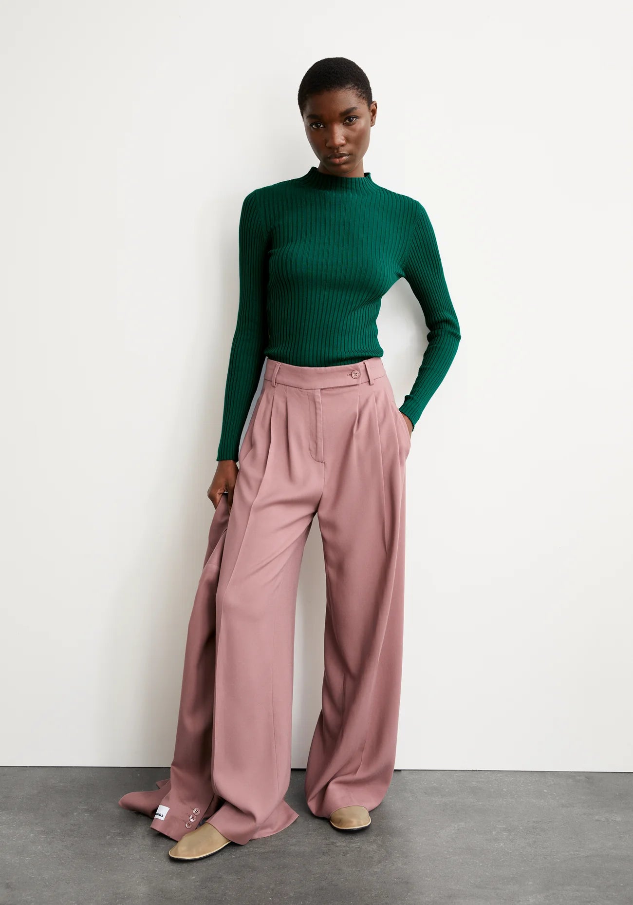 ALAANIA KNIT SWEATER Strick Pullover Solid smerald green