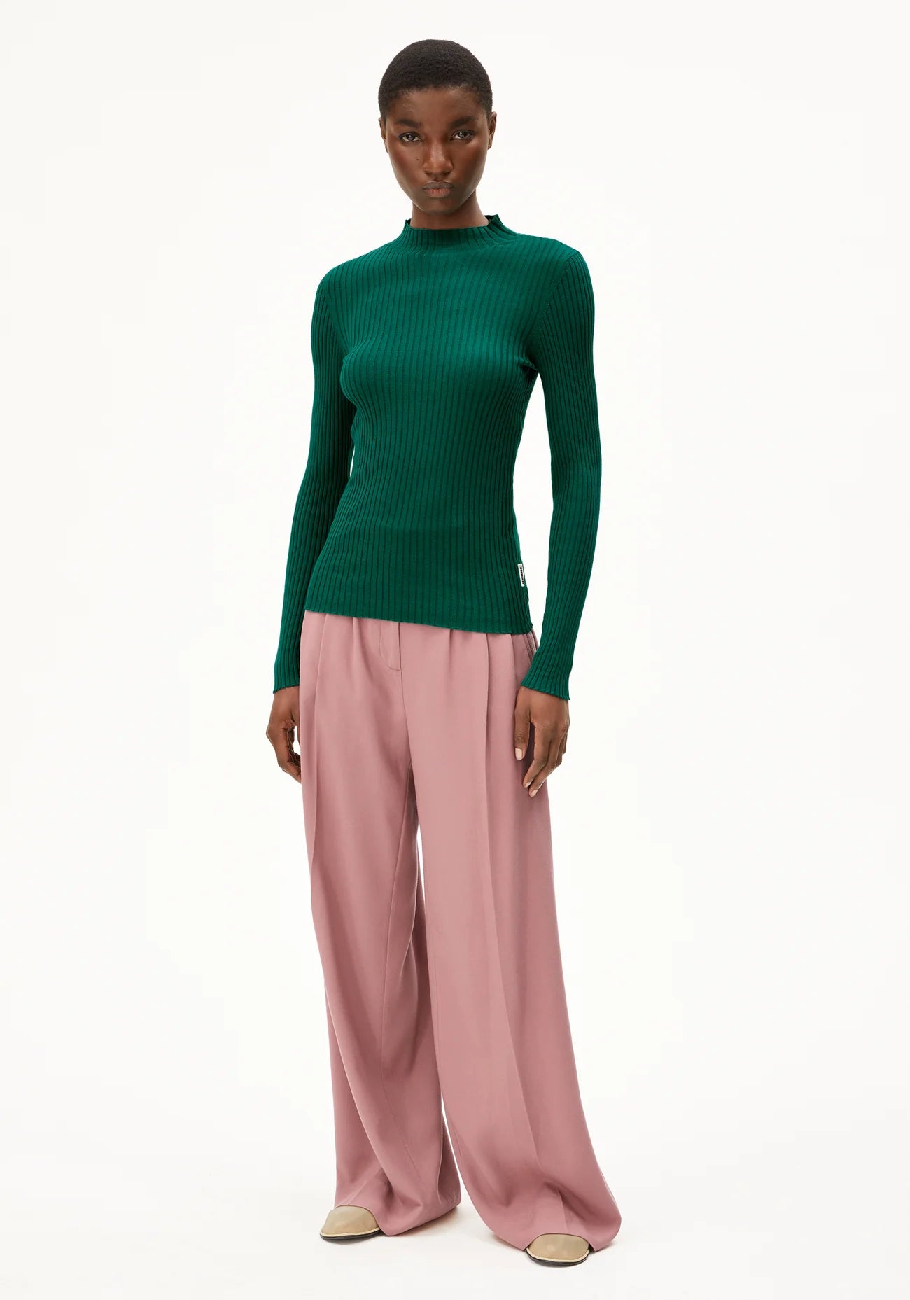 ALAANIA KNIT SWEATER Strick Pullover Solid smerald green