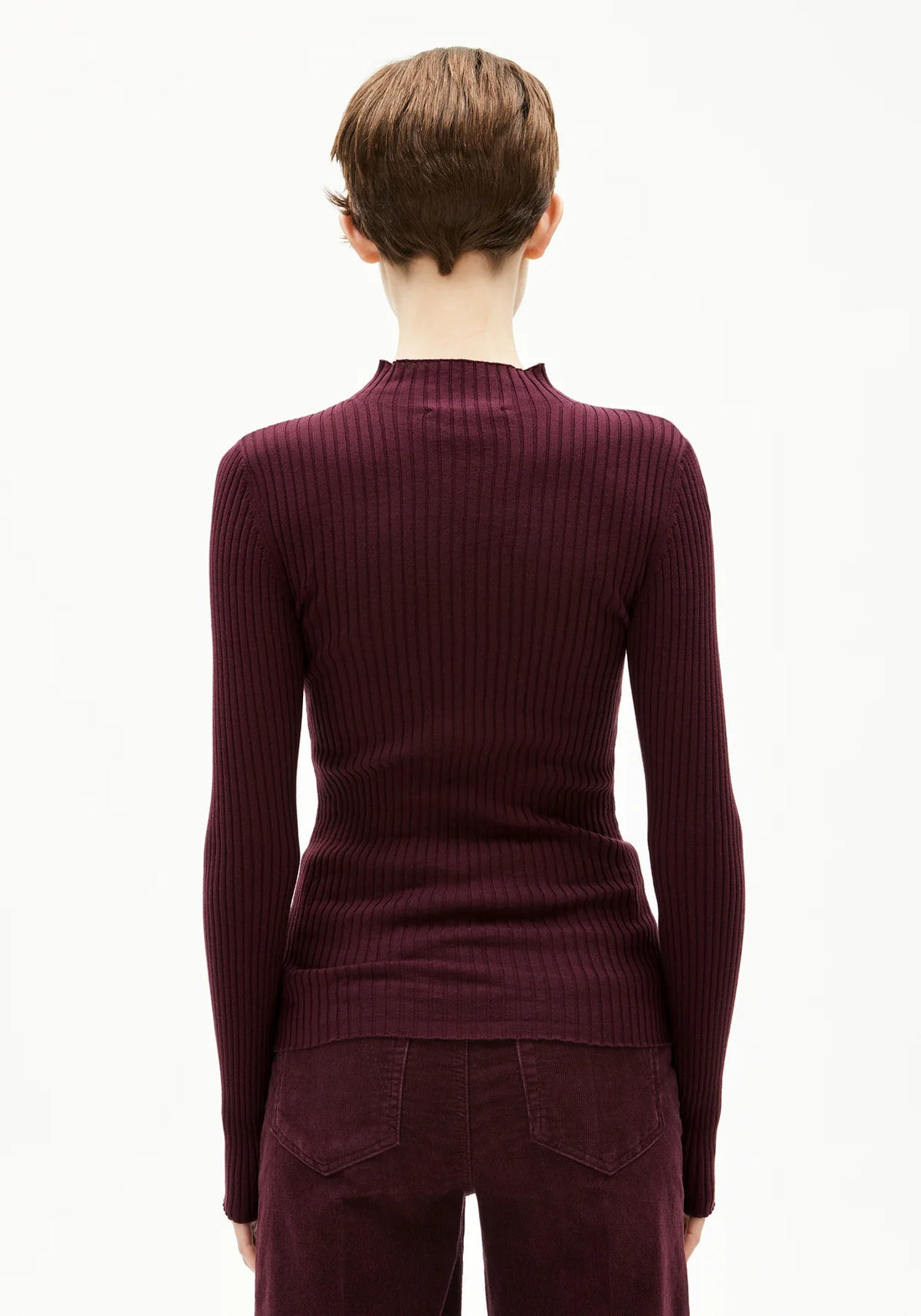 ALAANIA KNIT SWEATER dark cranberry