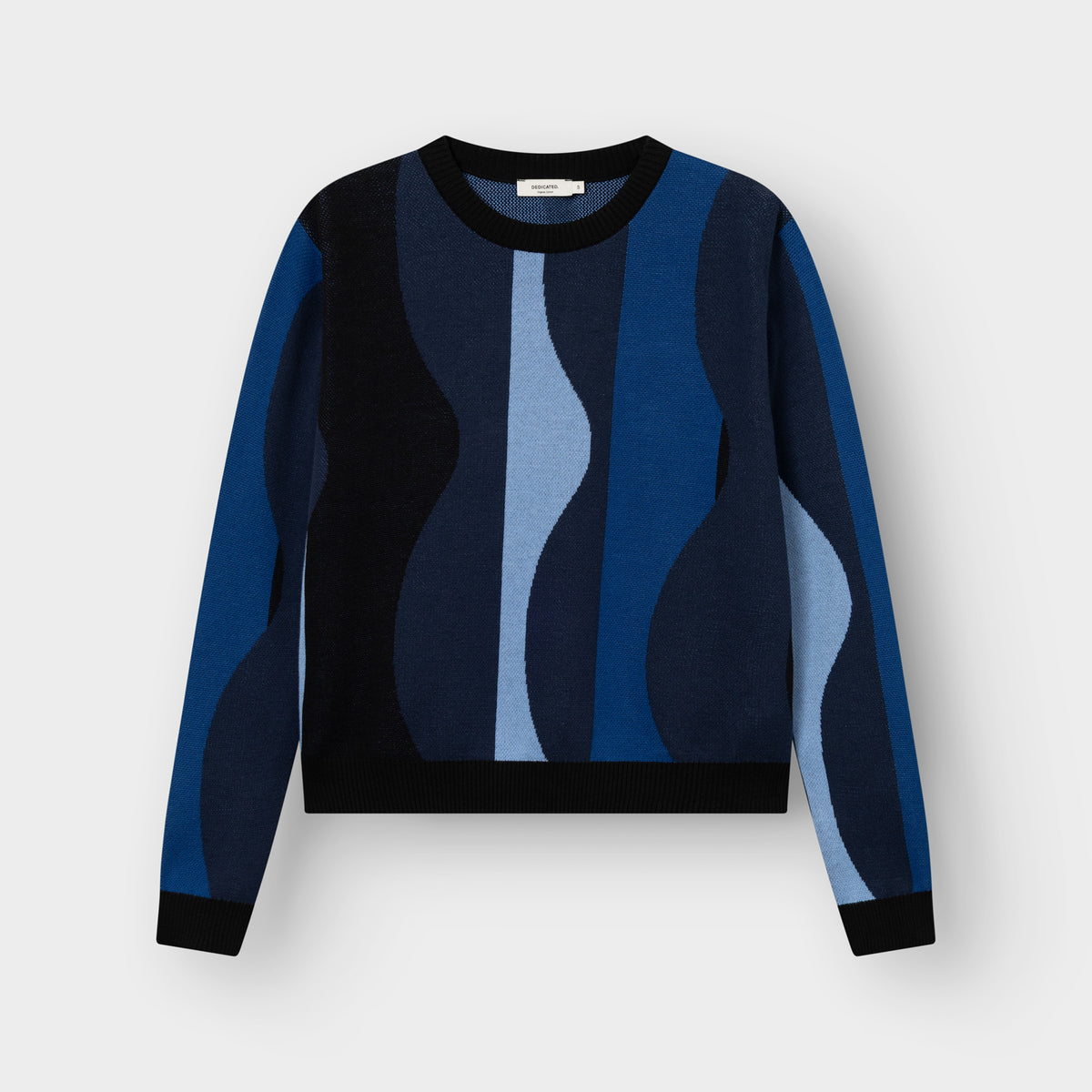 Sweater Arendal Wavy Stripe Blue