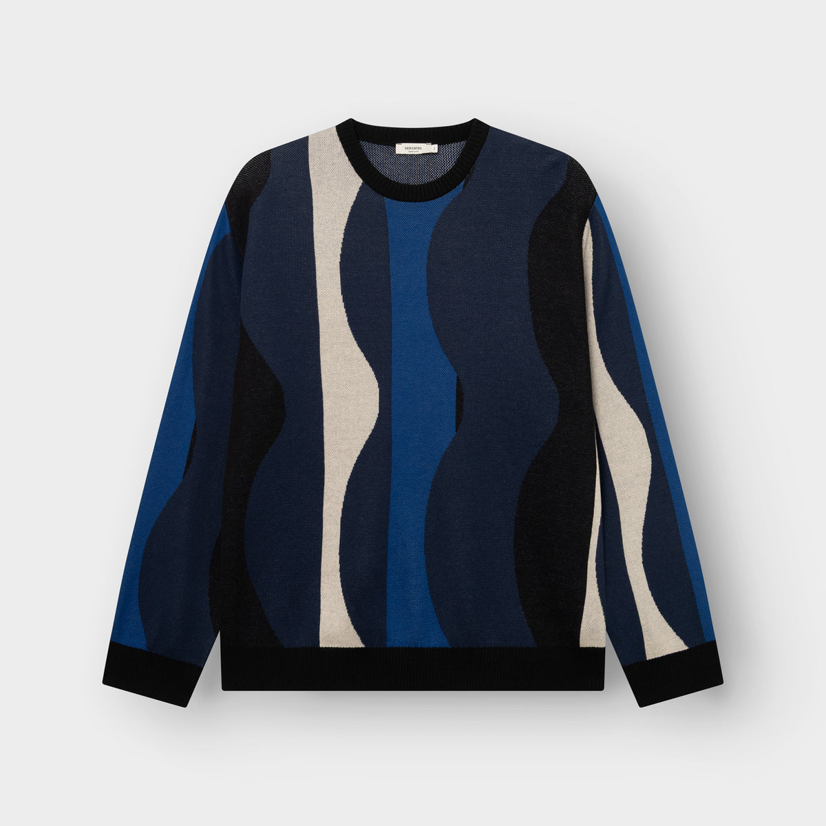 Sweater Mora Wavy Stripe Blue