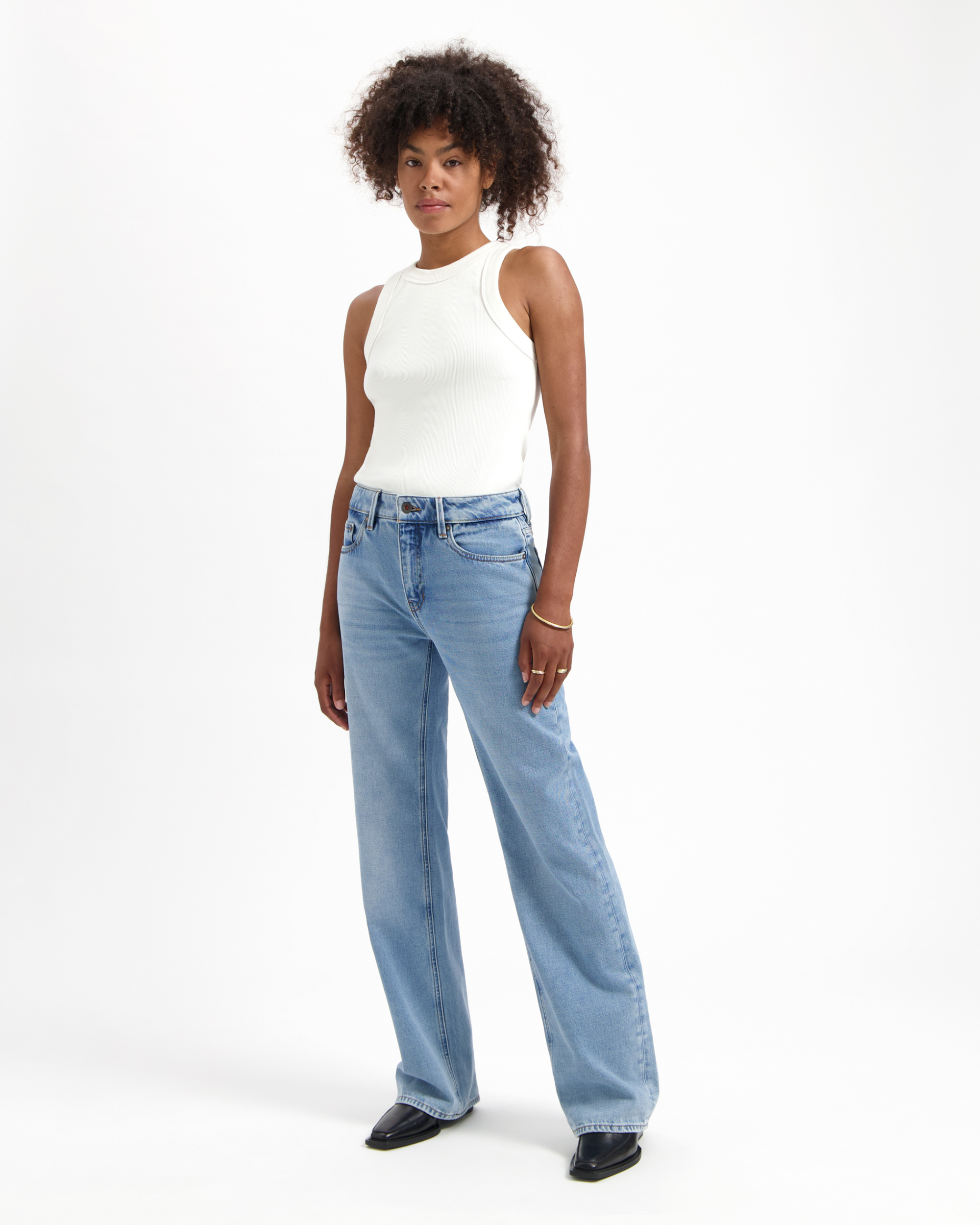 LENA LOOSE WORN BLUE