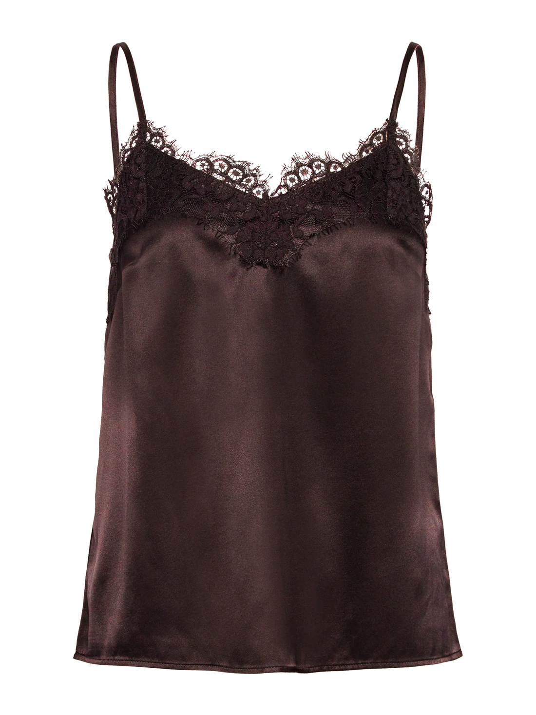 RWJade Silk Strap Lace Top