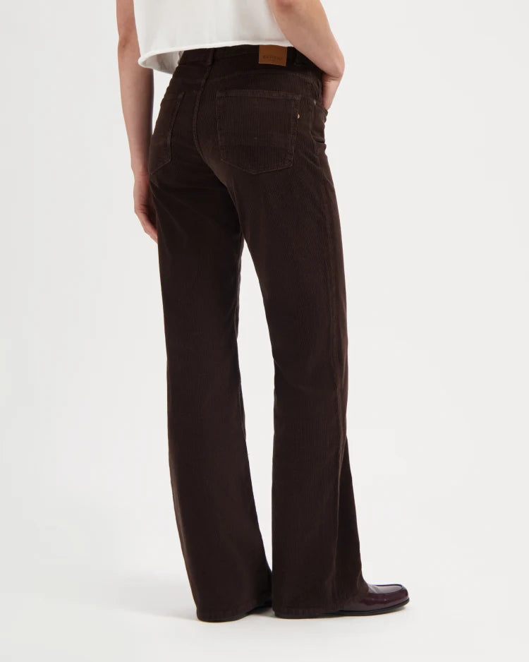 Lena Loose Corduroy Deep Brown