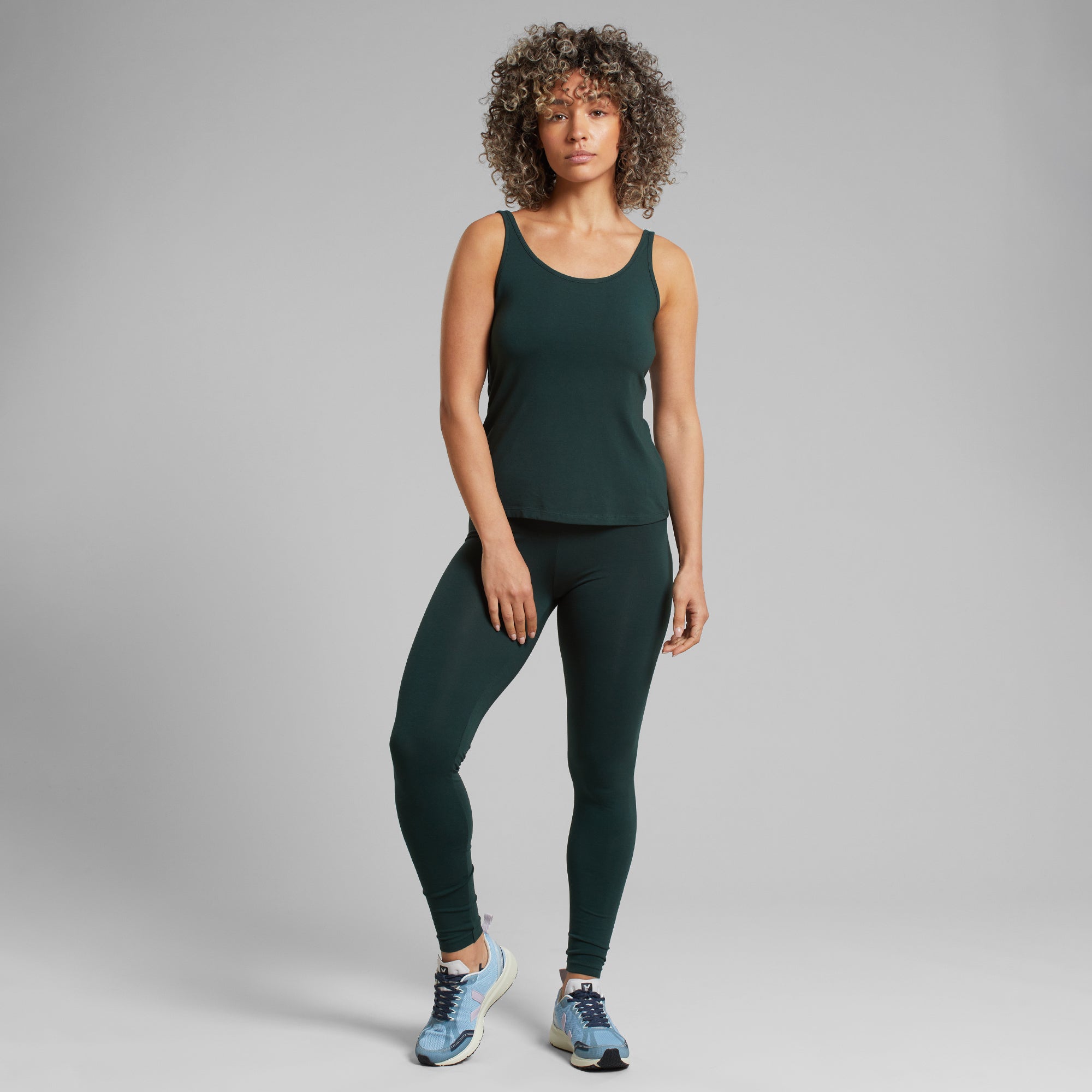 Nachhaltige Legging aus Bio-Baumwolle & TENCEL™ Lyocell Dark Green