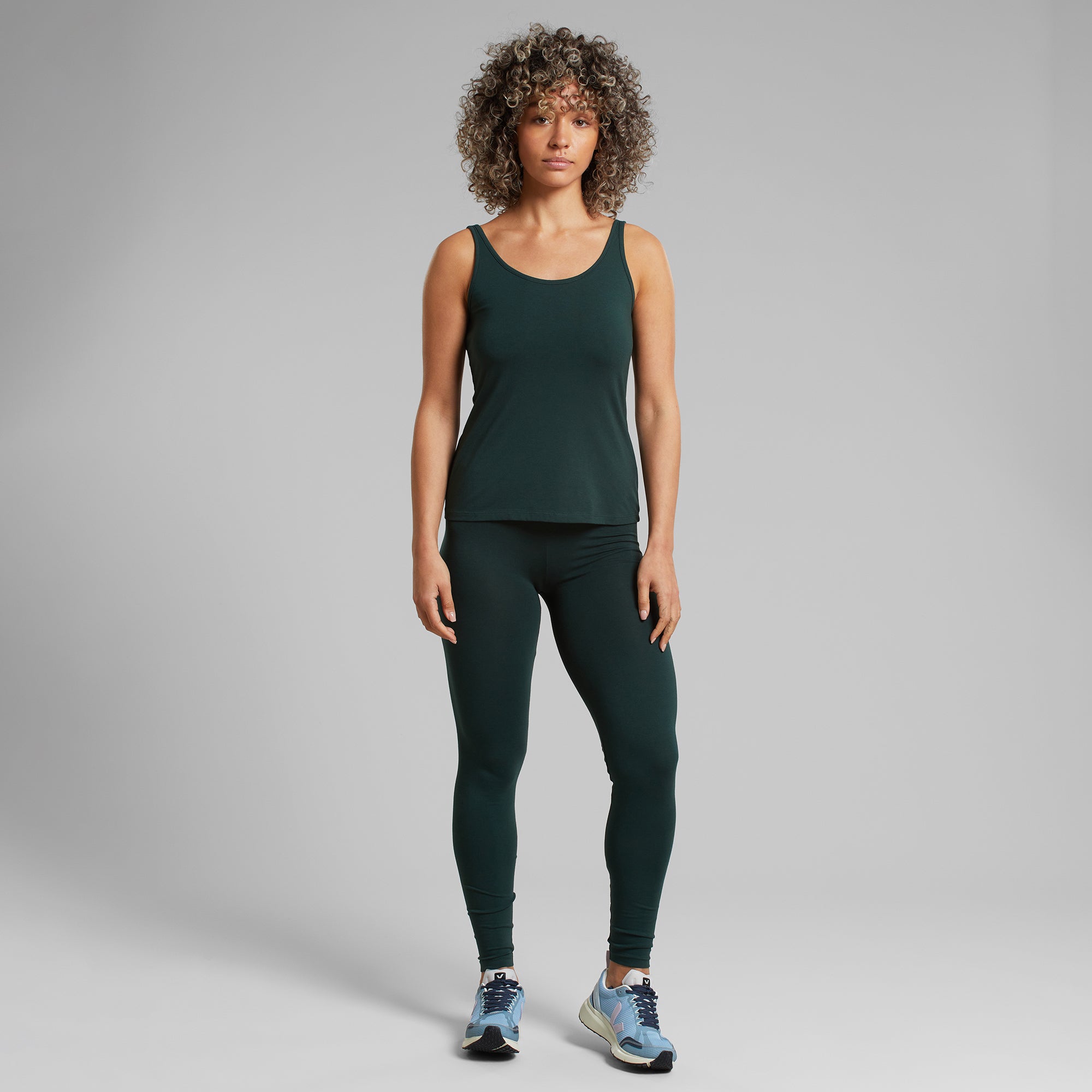 Nachhaltige Legging aus Bio-Baumwolle & TENCEL™ Lyocell Dark Green