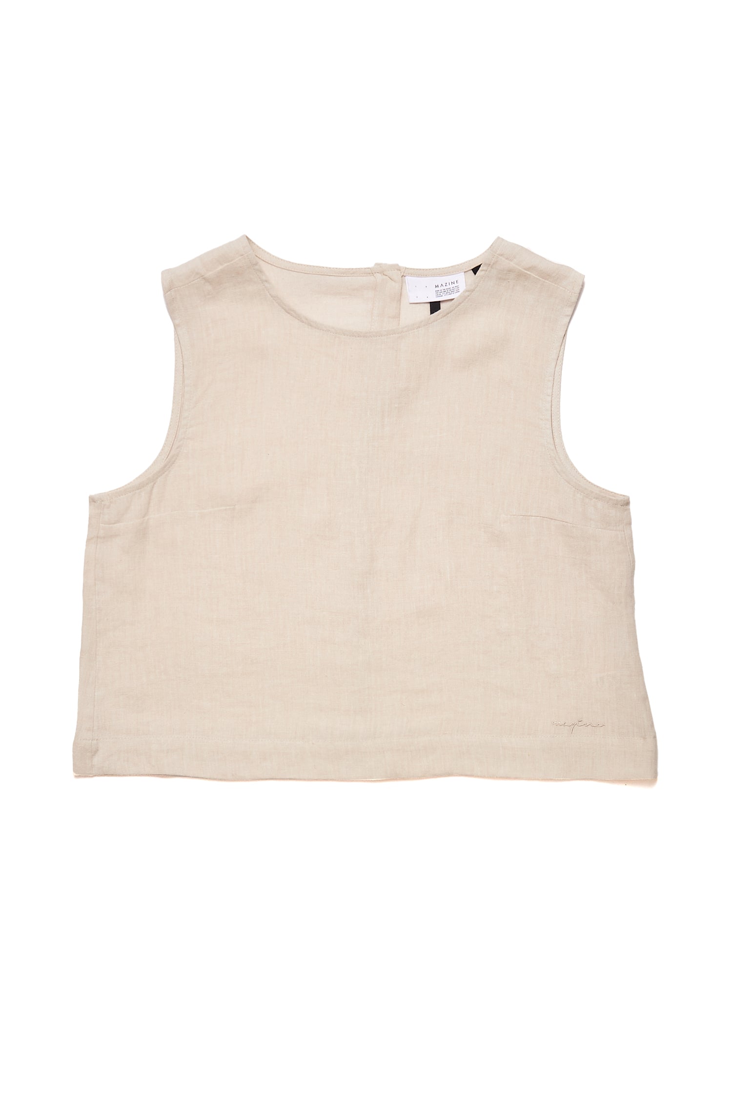 Sleeveless Linen Top
