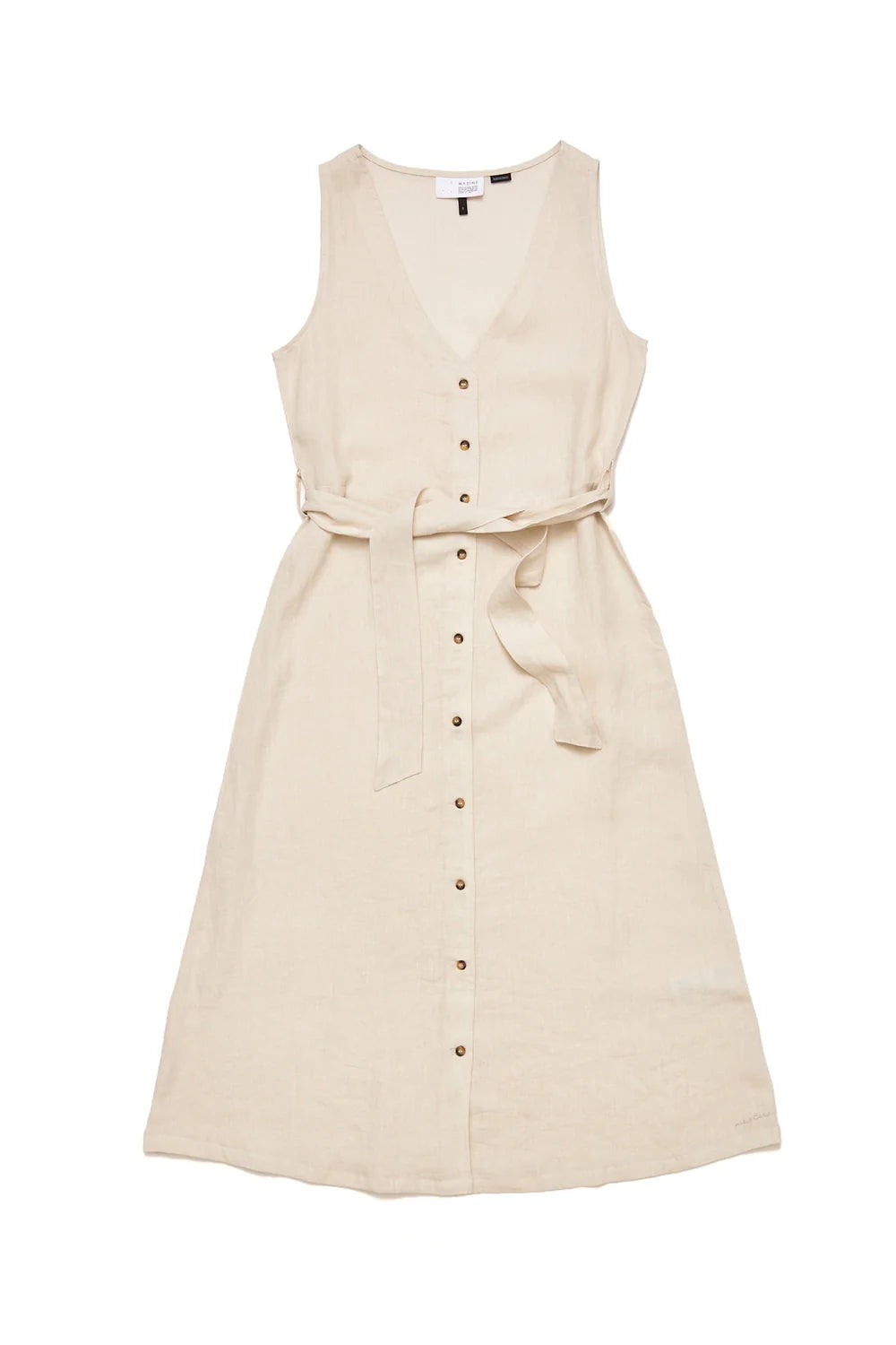 KLEID SLEEVELESS LINEN MAXI