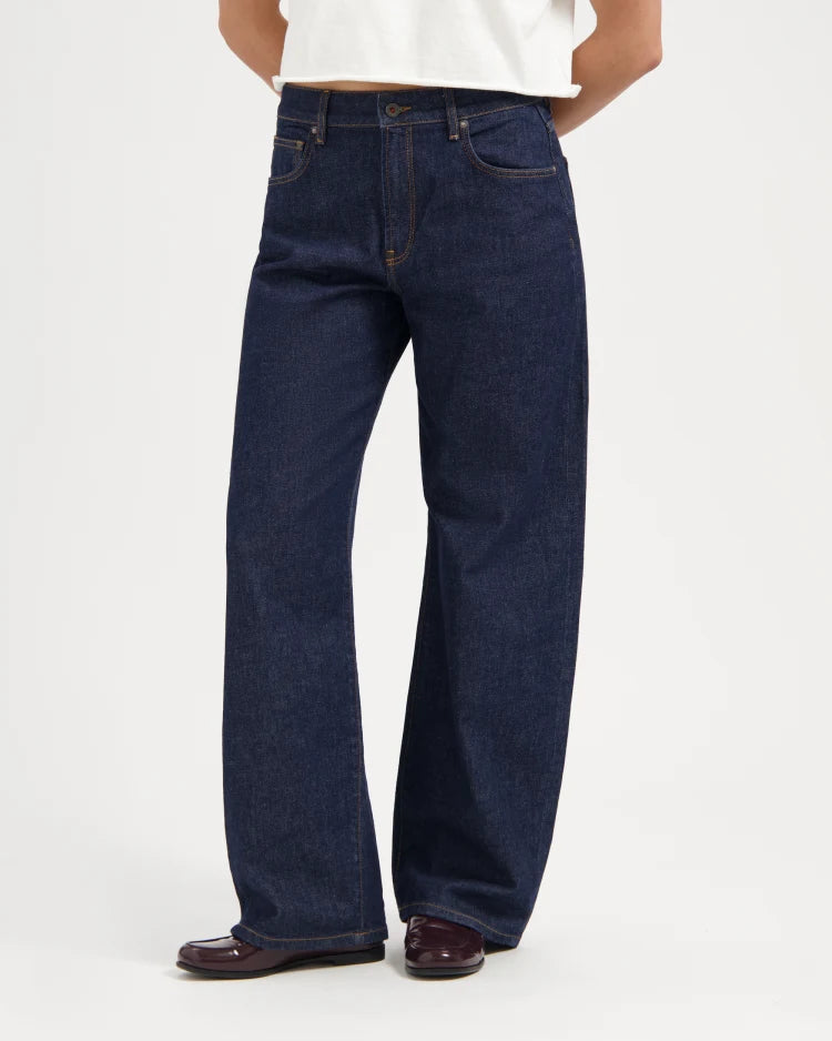 Die Lucy Loose Eflow Rinse,High-Waist Barrel Jeans