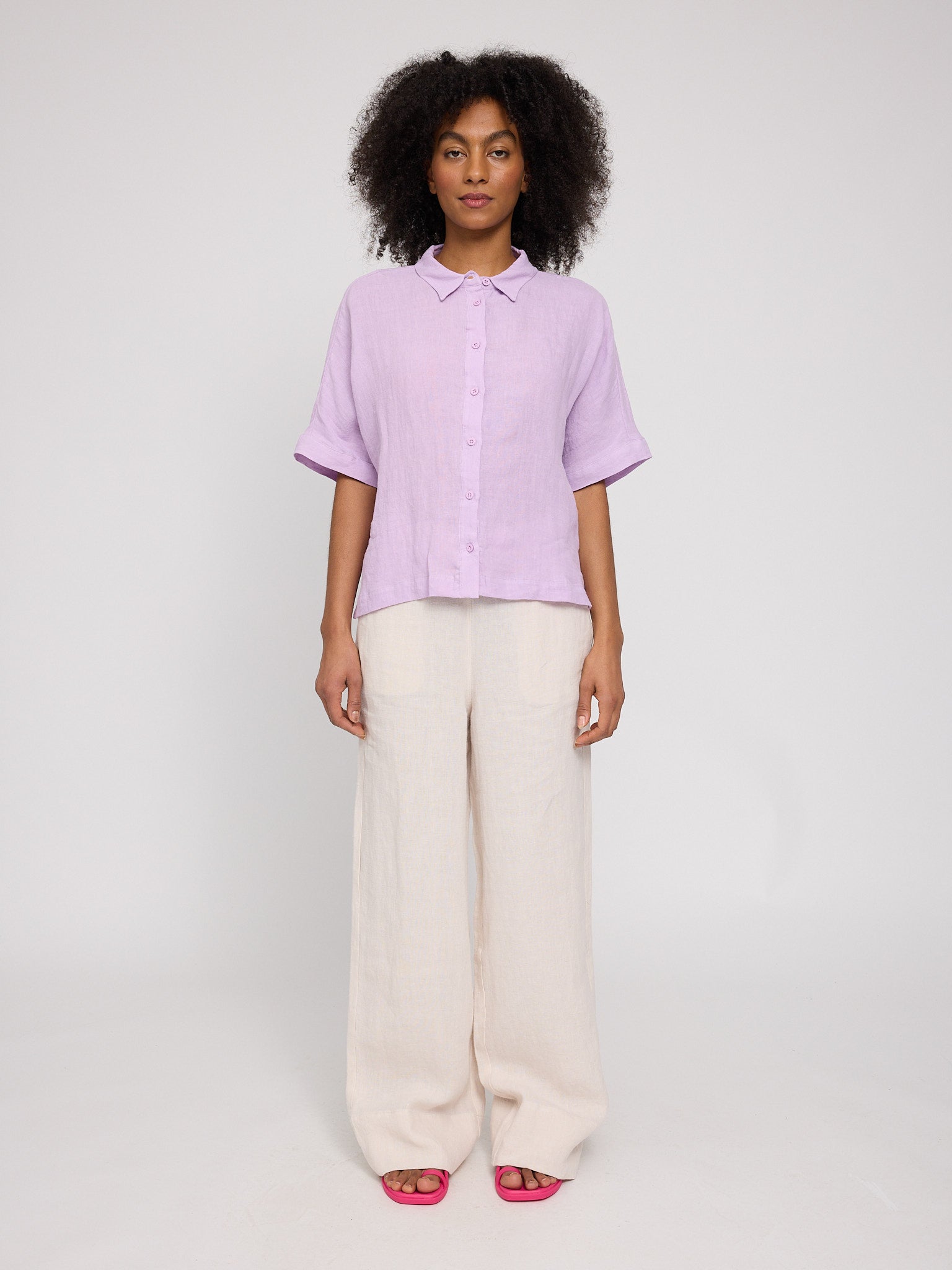Short Sleeve Linen Shirt – Leichtes Leinenhemd für Sommer