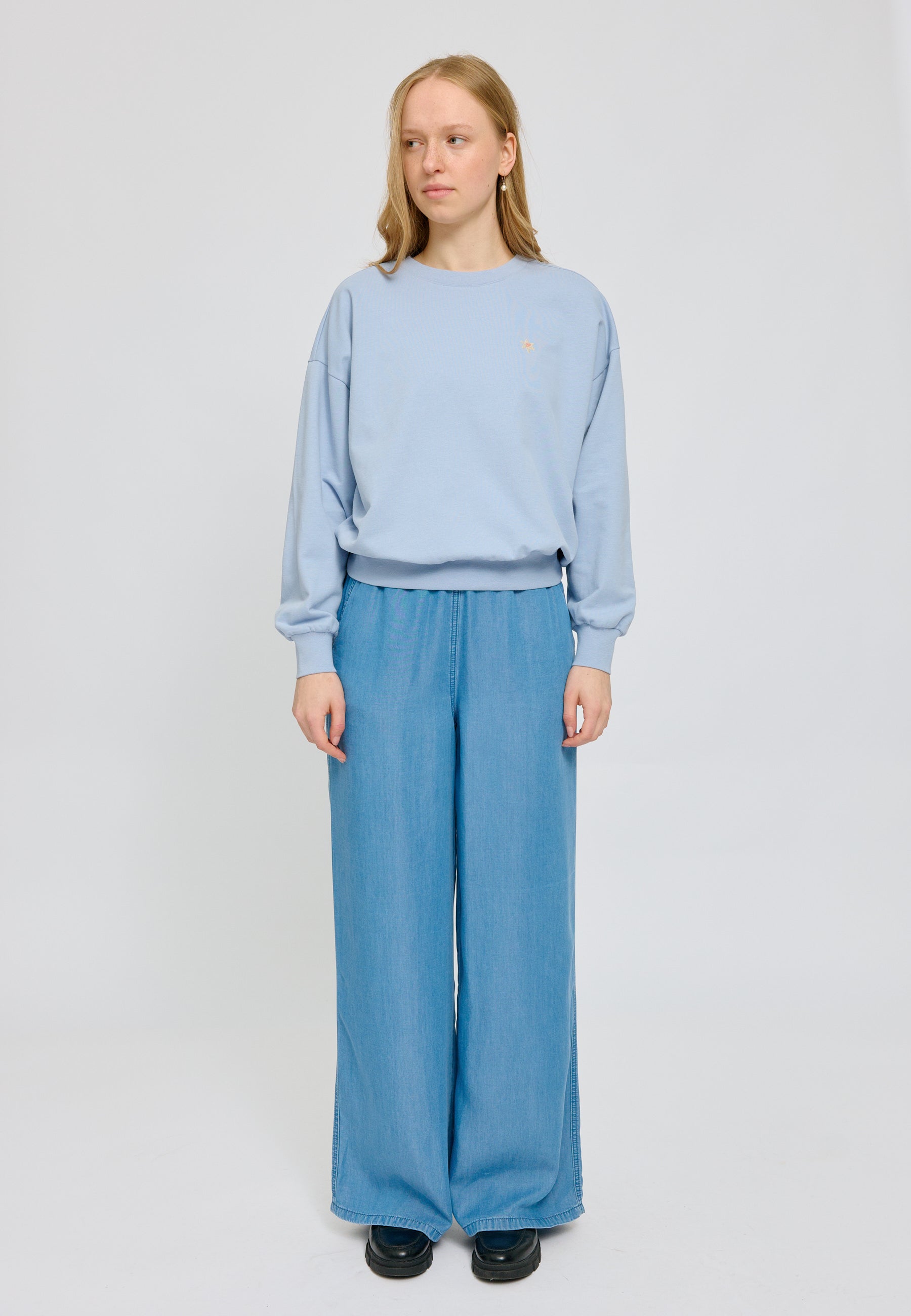 Back Print Sweatshirt – Loose Fit aus Bio-Baumwolle