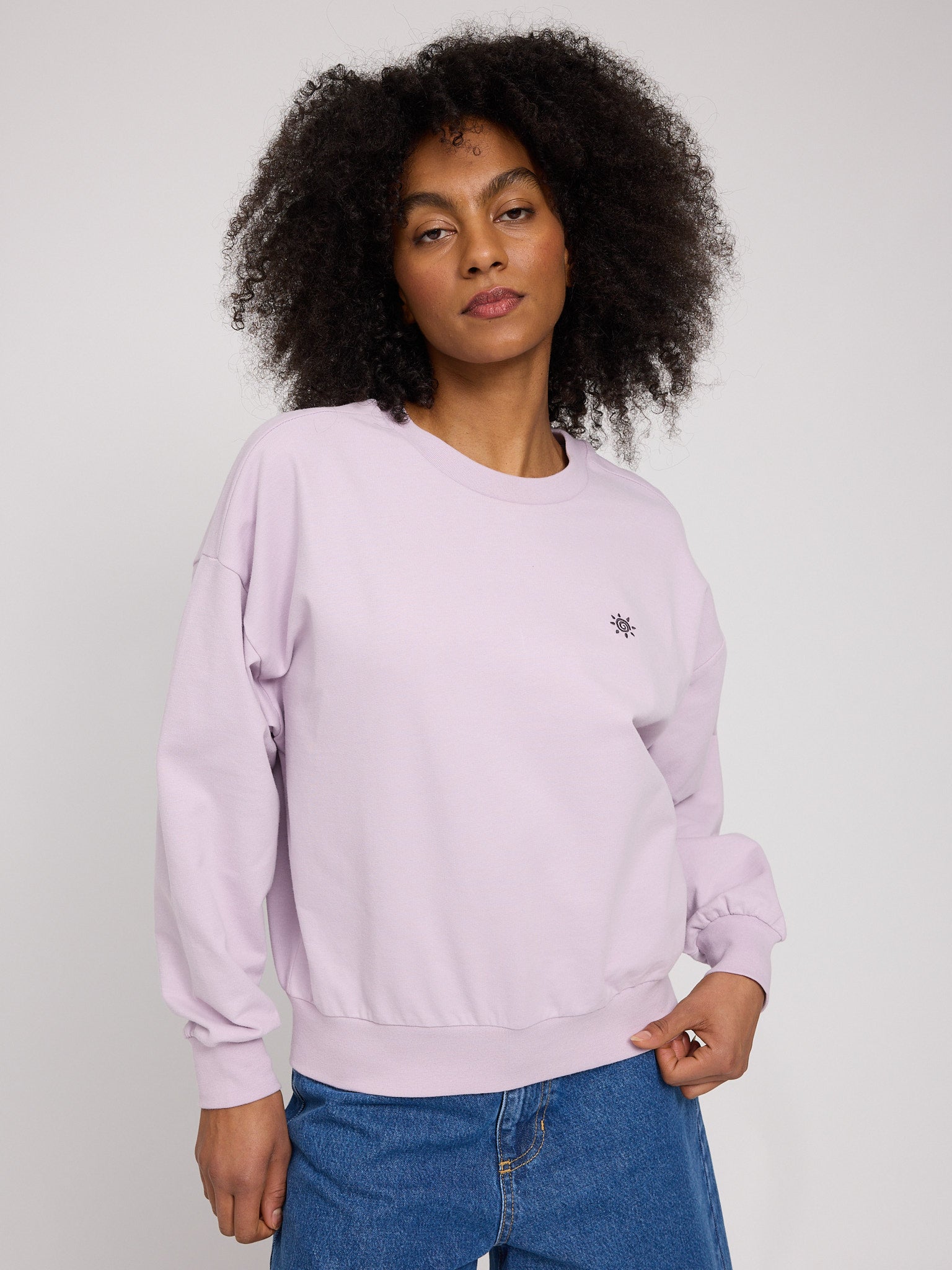 Back Print Sweatshirt – Loose Fit aus Bio-Baumwolle