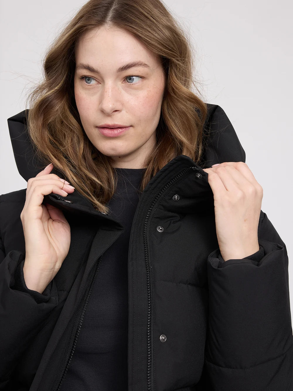 Mazine Basic Puffer Jacket – black