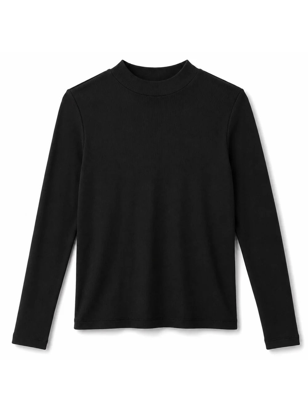 Mazine Basic Turtleneck Longsleeve – black