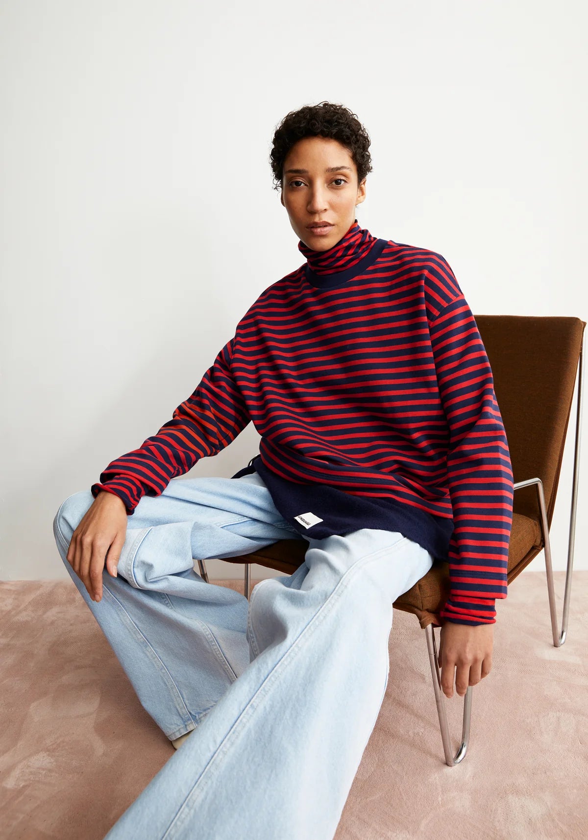 FRANKAA MAARLEN STRIPE Sweatshirt aus Bio-Baumwolle