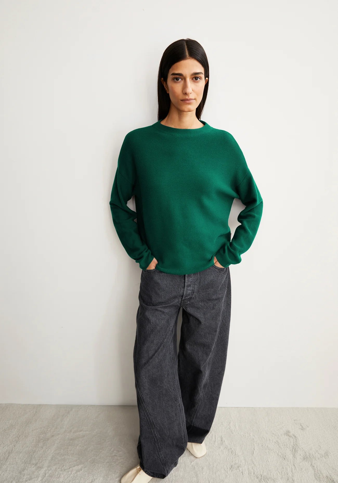 MERINAA LINKS LINKS SWEATER Pullover aus Bio-Baumwolle