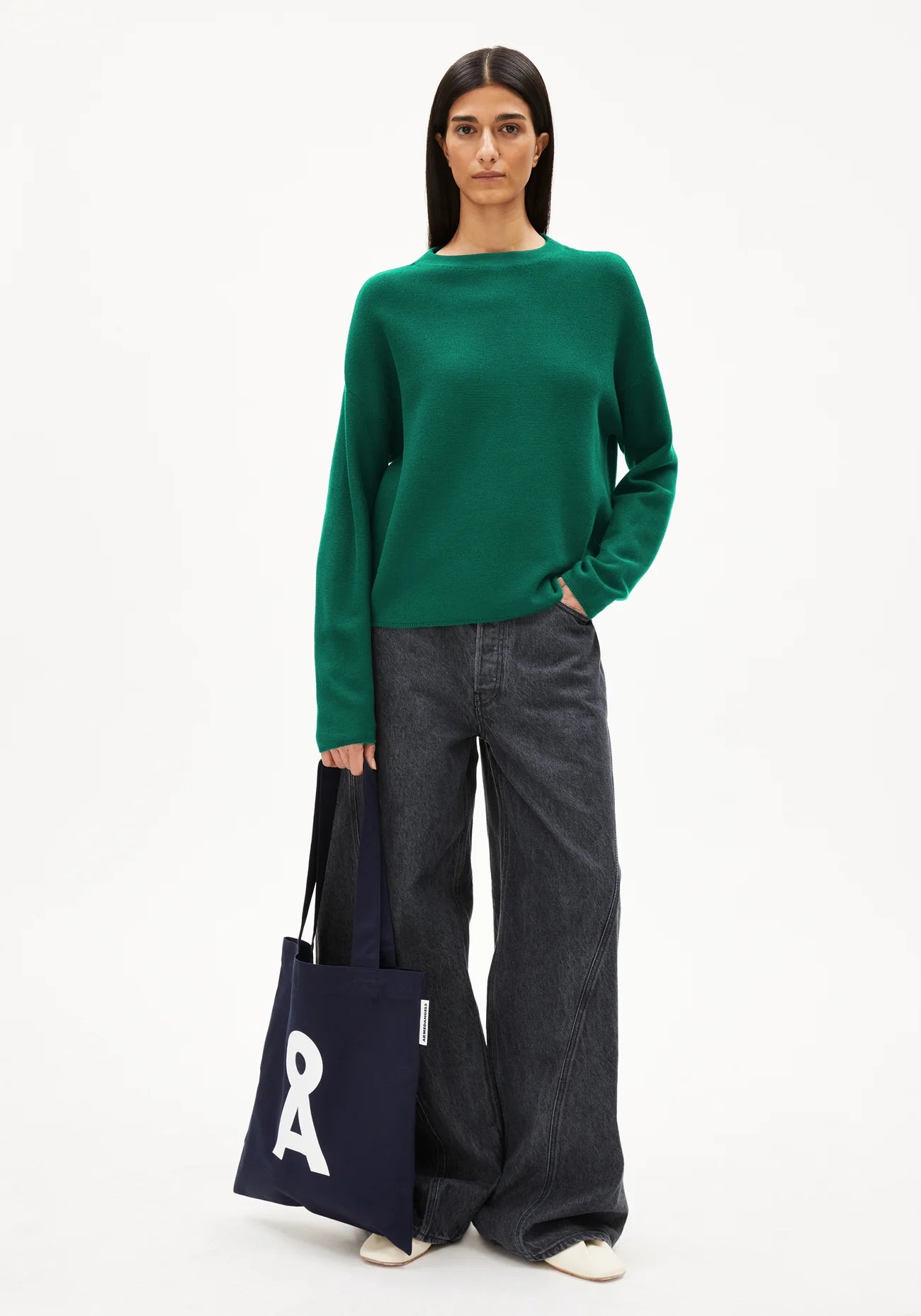 MERINAA LINKS LINKS SWEATER Pullover aus Bio-Baumwolle