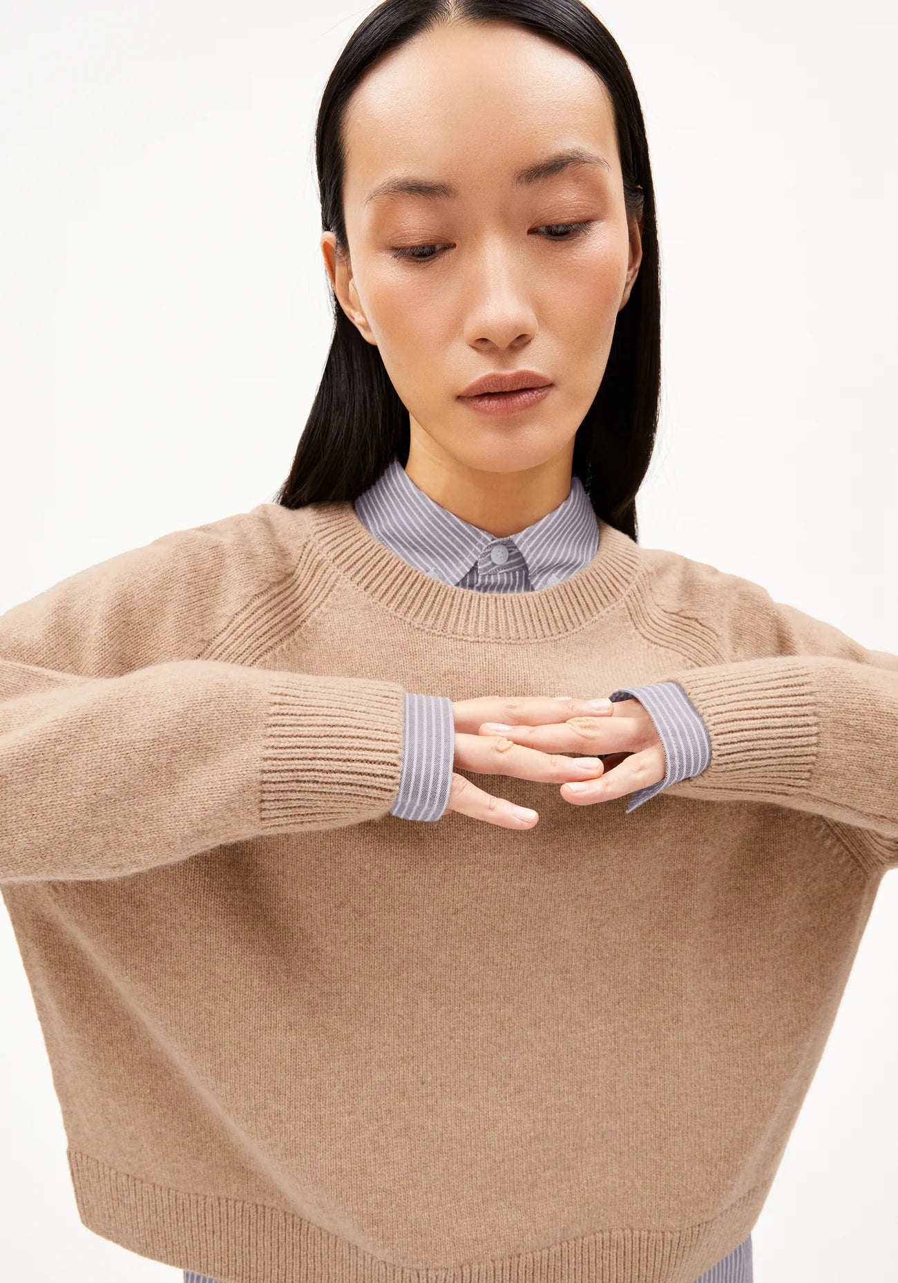 DILIRIAA REGLANA Pullover aus recycltem Bio-Woll Mix