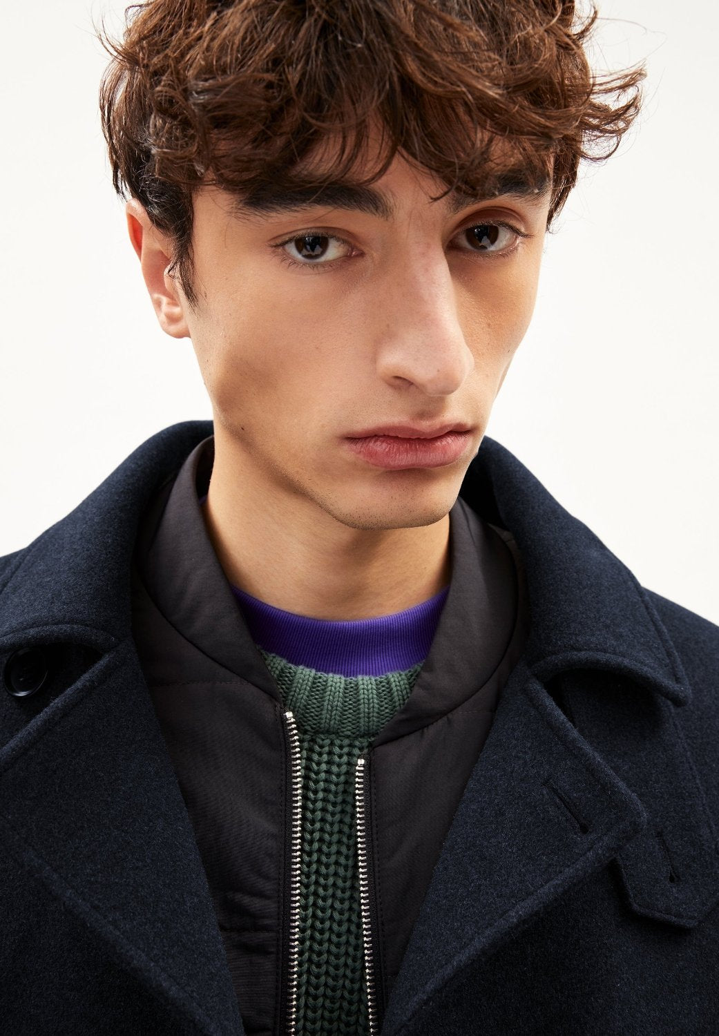 PEAAT – Outerwear Coat Solid in night sky