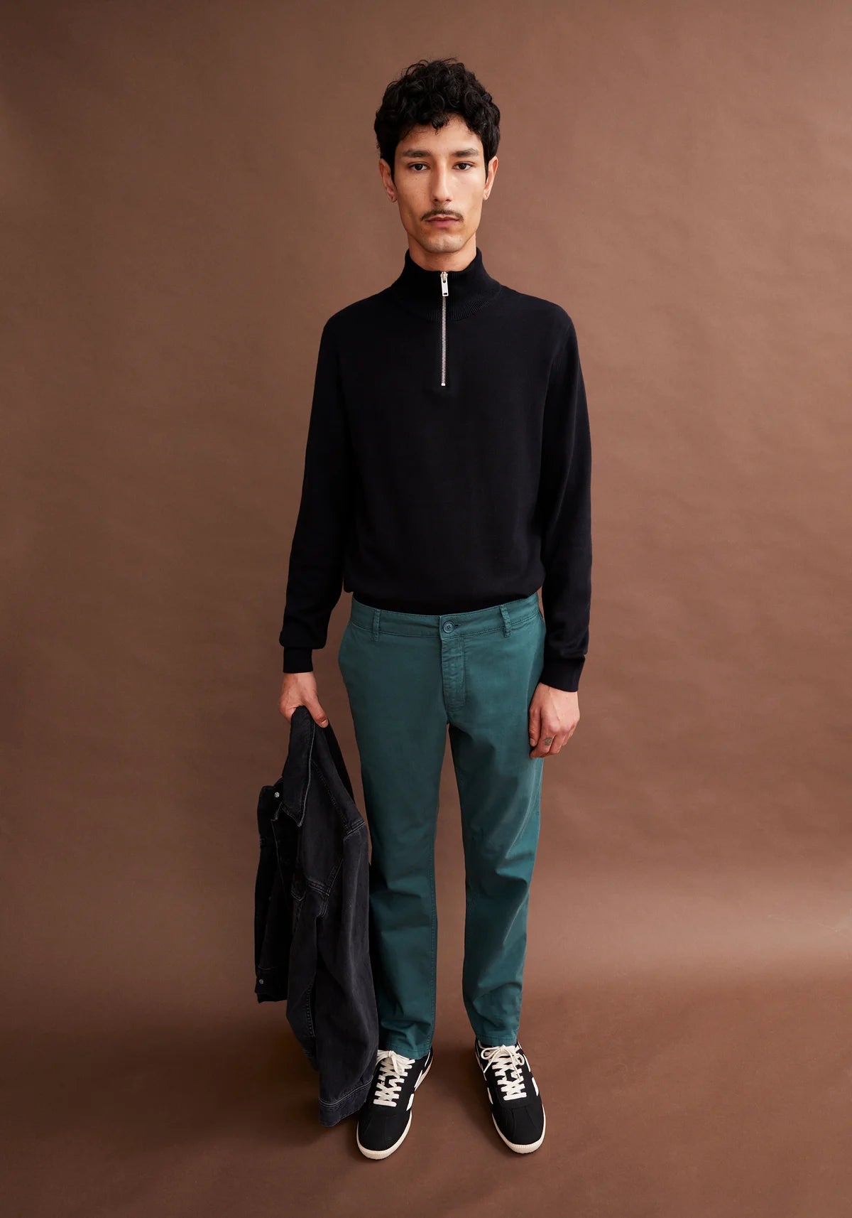 FAABES HALF ZIP KNIT SWEATER