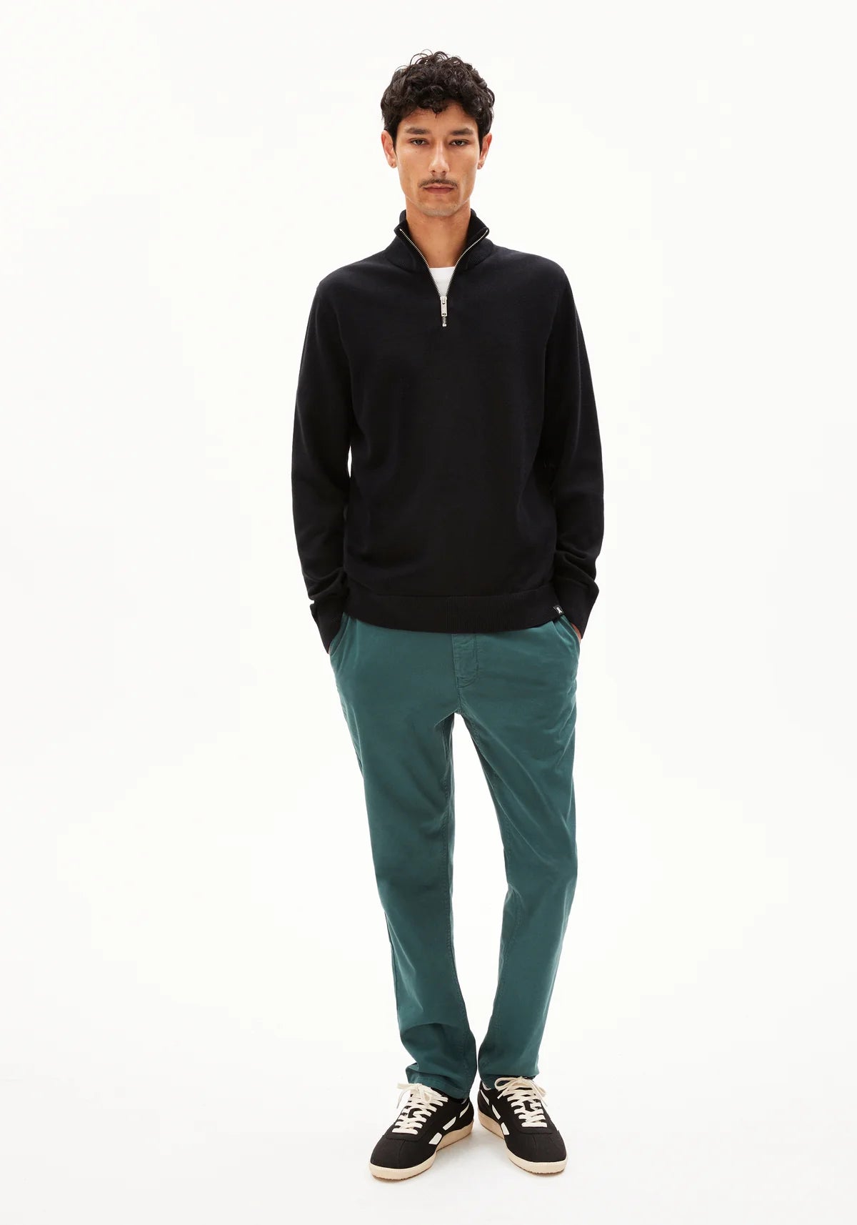 FAABES HALF ZIP KNIT SWEATER