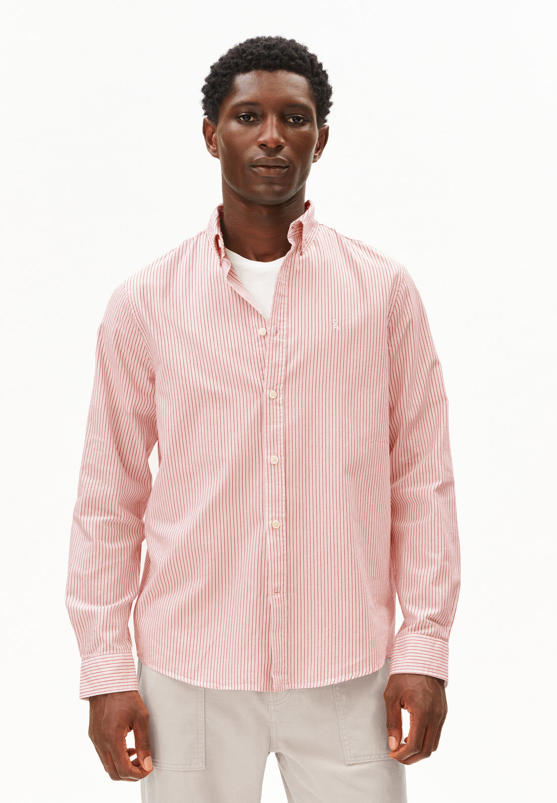 QUAASA Gestreiftes Langarmhemd aus Bio-Baumwolle