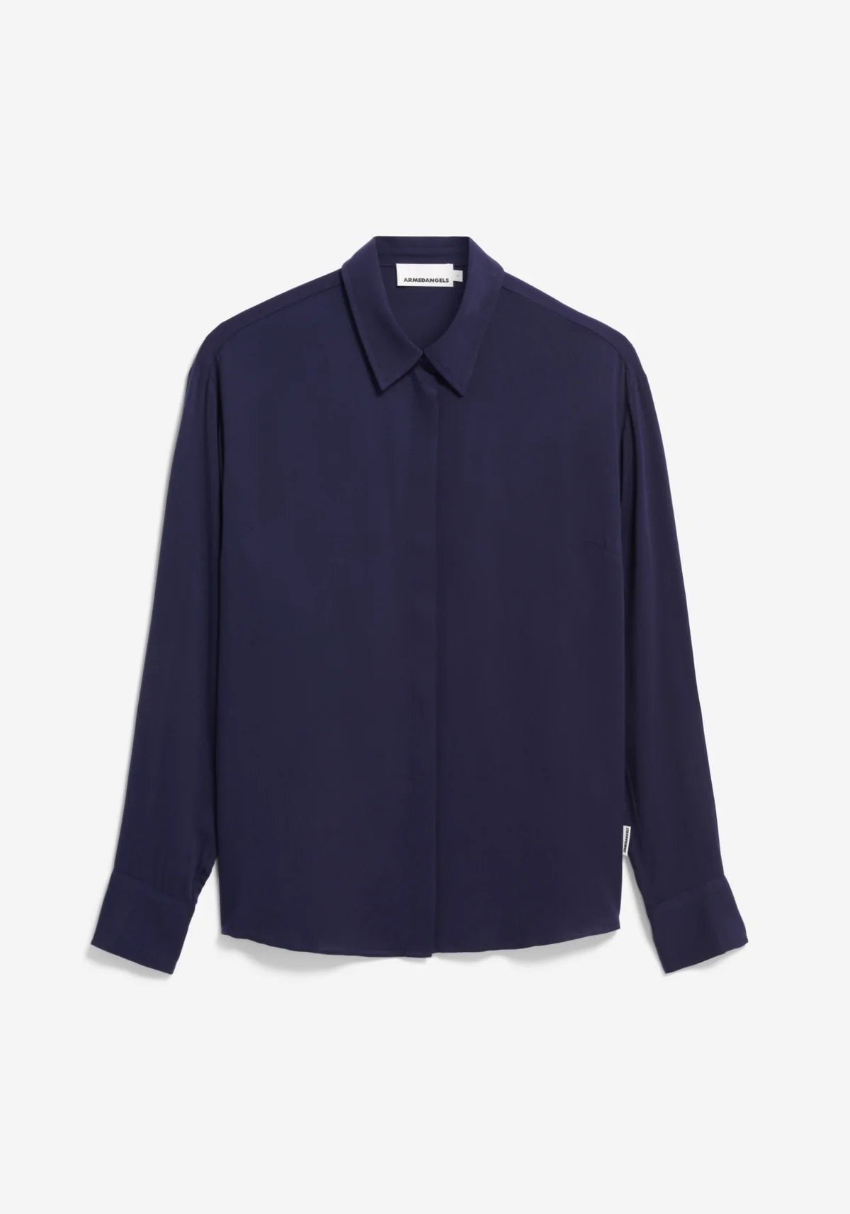Larisaana Longsleeve Blouse – tinted navy