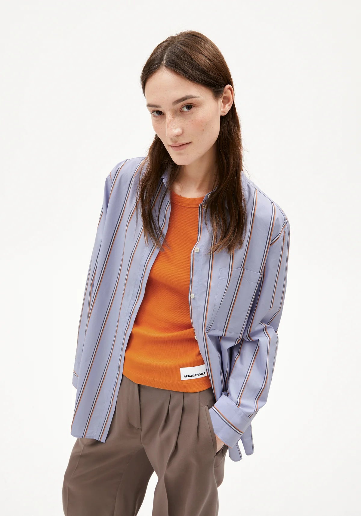 HALIAA STRIPED Bluse langarm Streifen