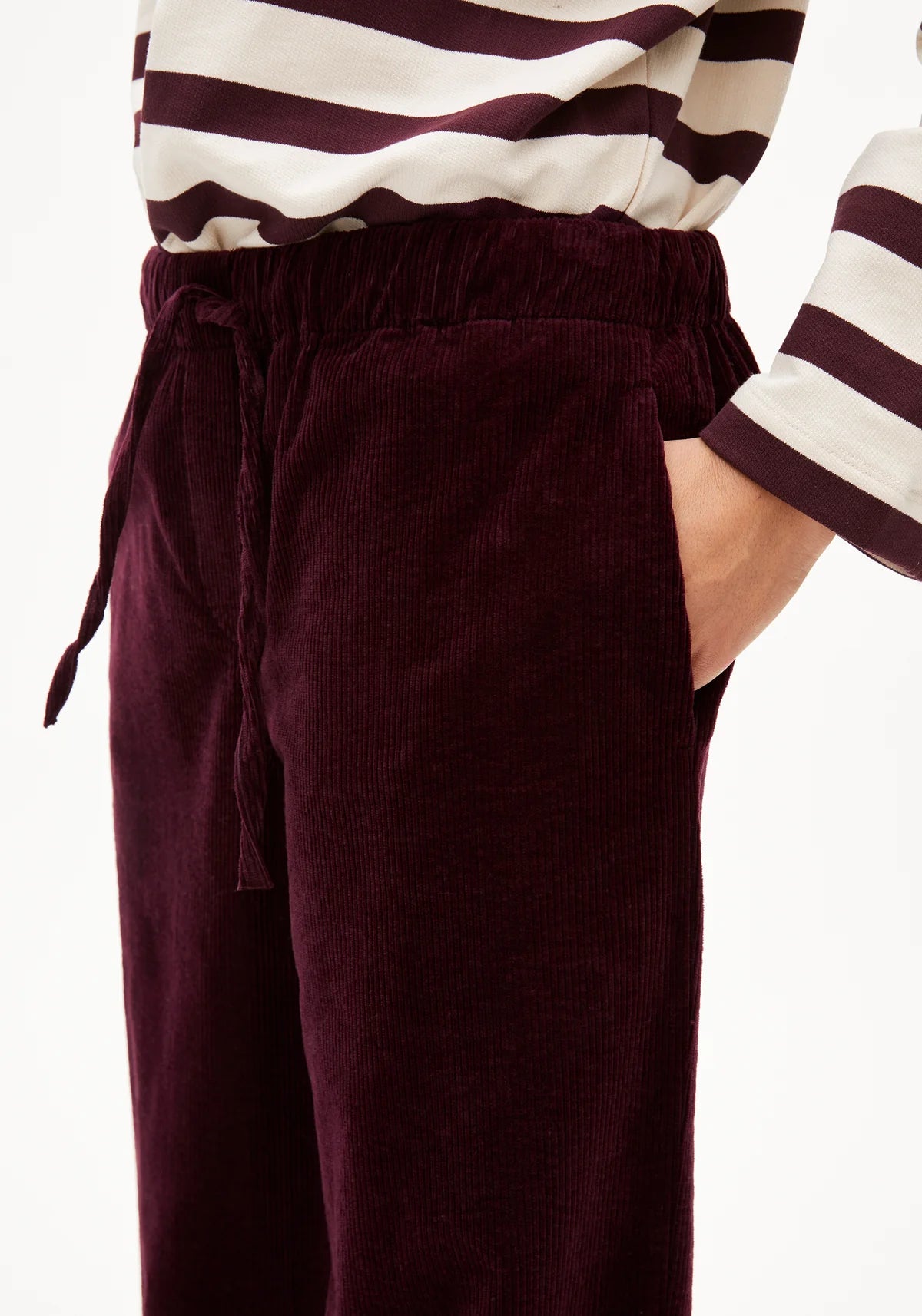 JAIMILAA CORDUROY Webhose aus Bio-Baumwoll Mix