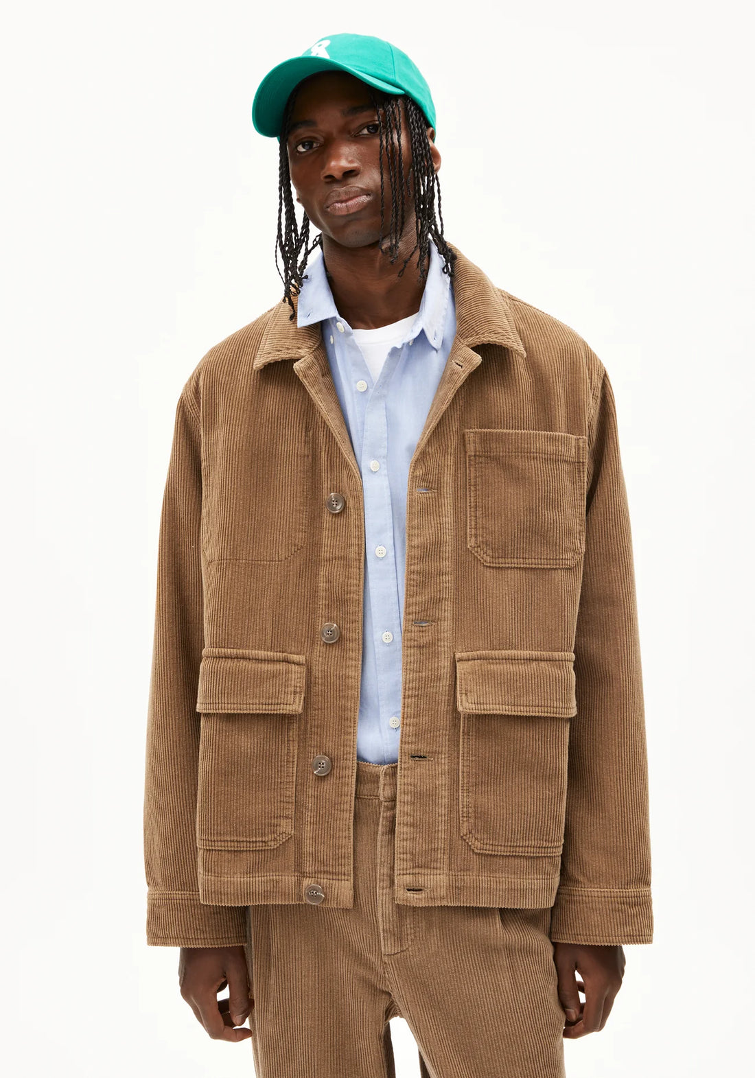 AVAAN Cord Overshirt aus Bio-Baumwoll Mix