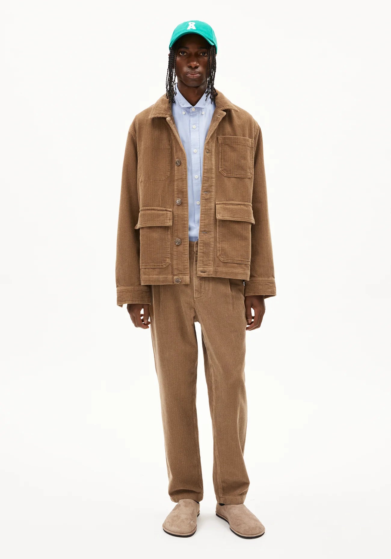 AVAAN Cord Overshirt aus Bio-Baumwoll Mix