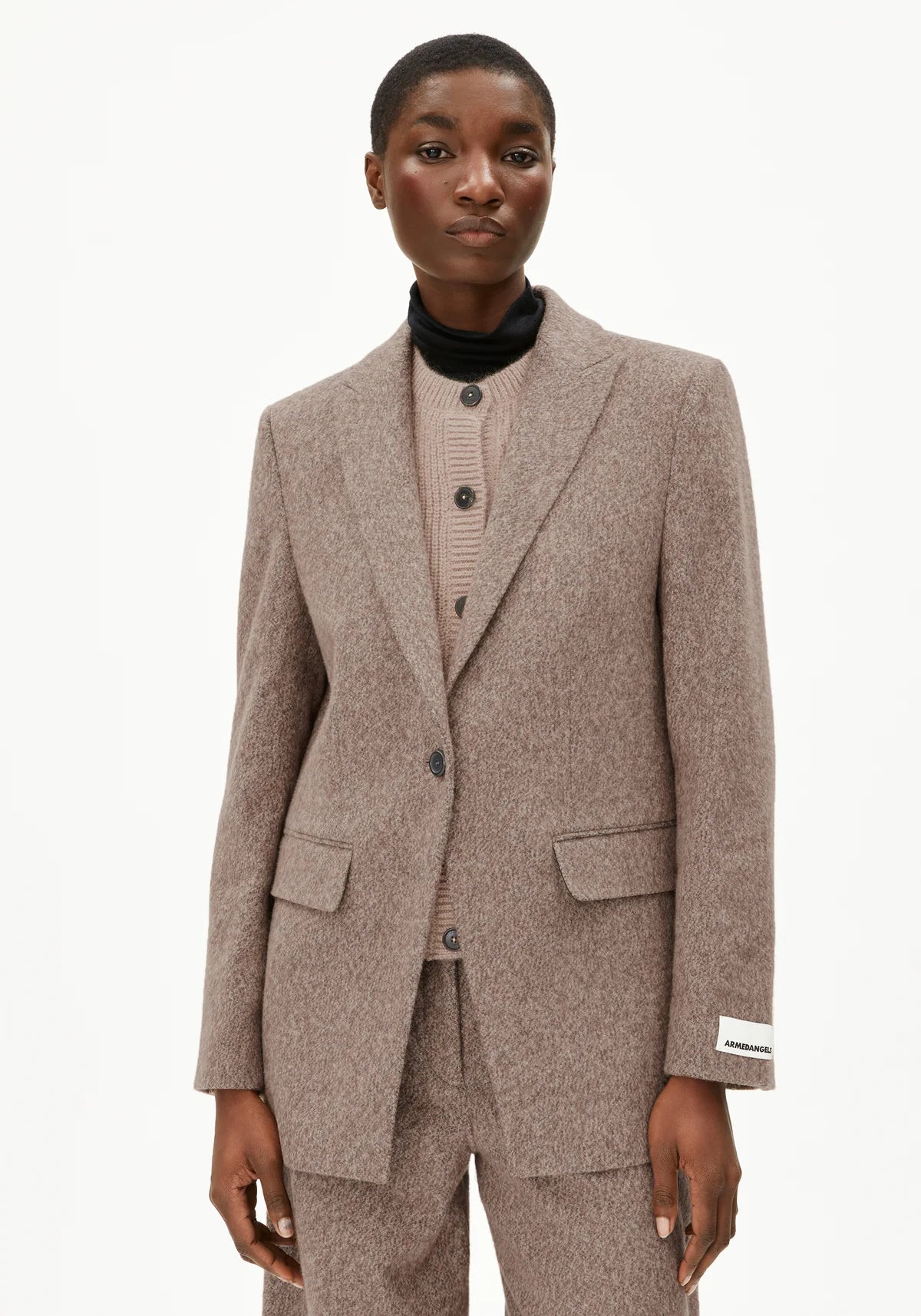 MIKULAA TWEED Blazer aus Bio-Baumwoll Mix