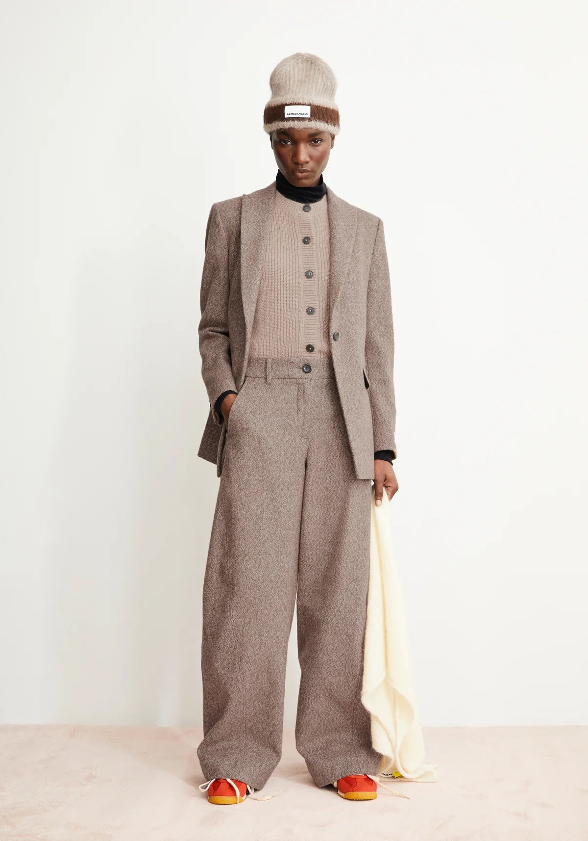 MIKULAA TWEED Blazer aus Bio-Baumwoll Mix