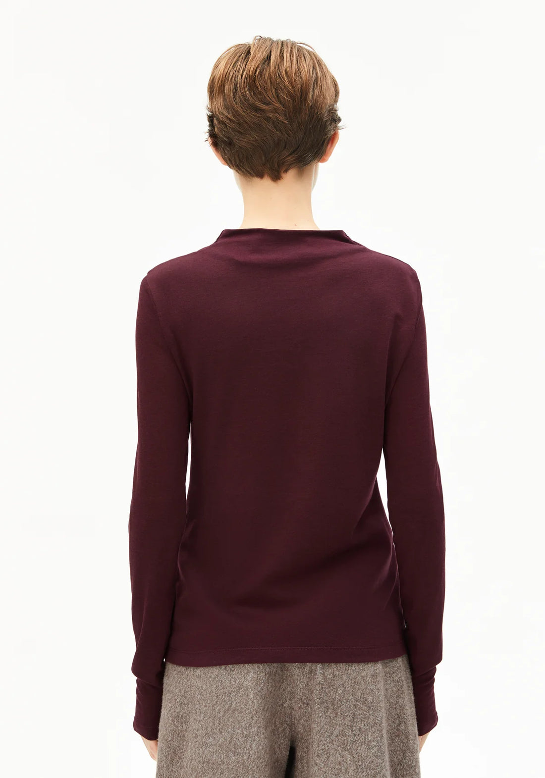 CALUNAA Longsleeve aus Bio-Woll Mix