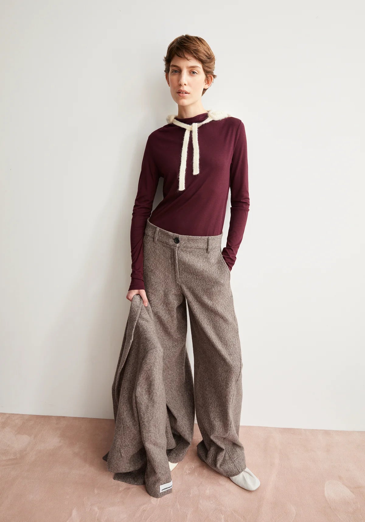 CALUNAA Longsleeve aus Bio-Woll Mix