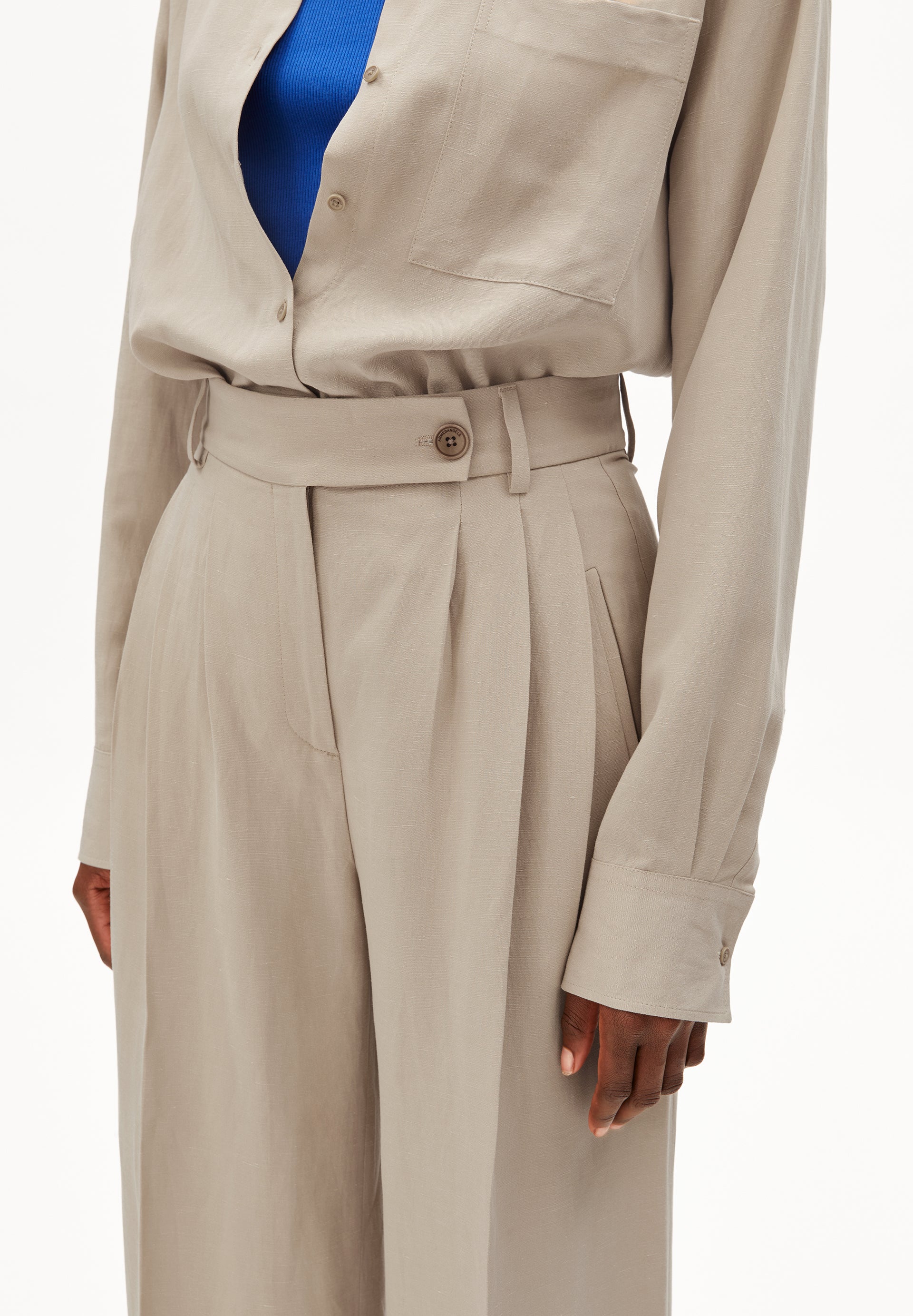 KAAYUA Leinenhose – Wide Leg mit High Waist aus ECOVERO™ Leinen