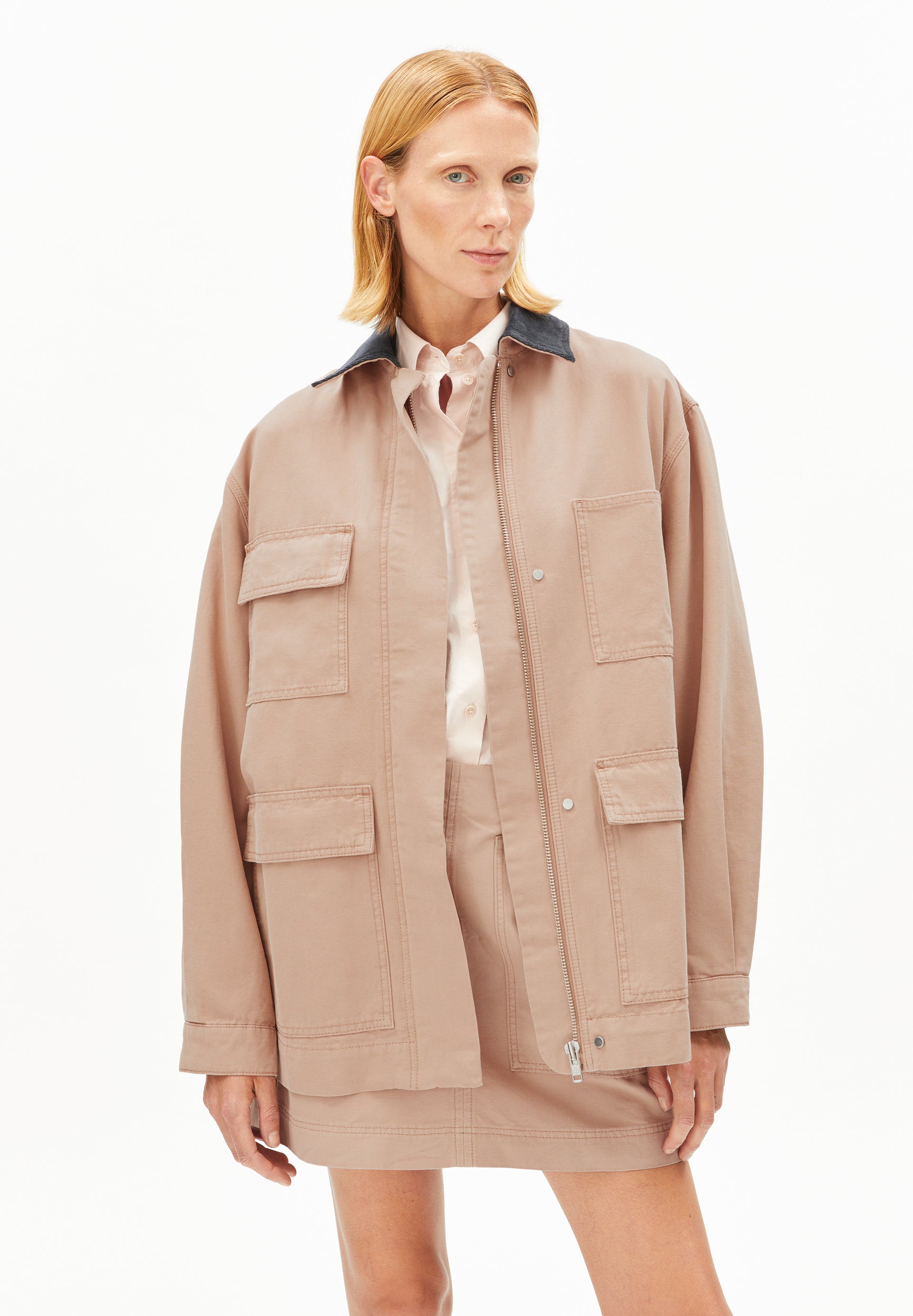 Workwear Canvas Jacke aus Bio-Baumwolle – Oversized Fit