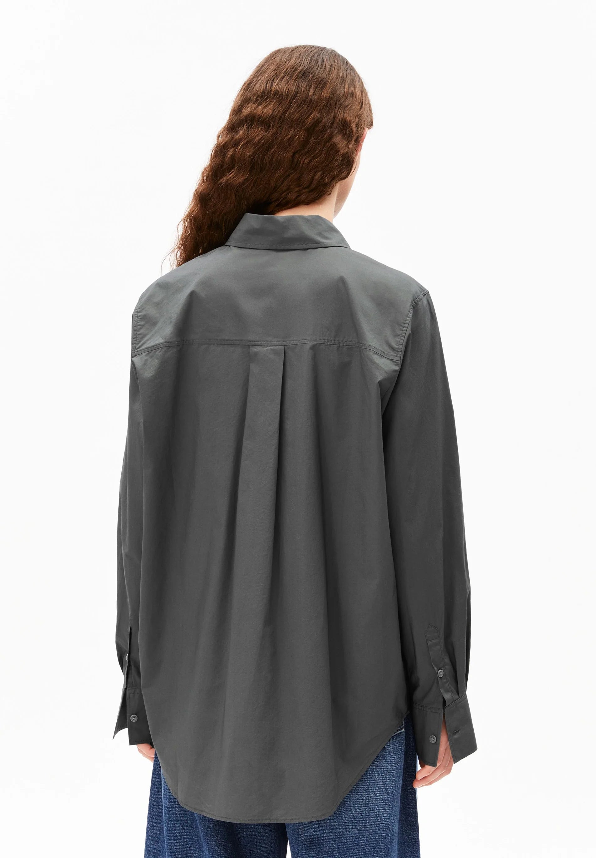 WEITE POPLIN BLUSE 100% BIO-BAUMWOLLE