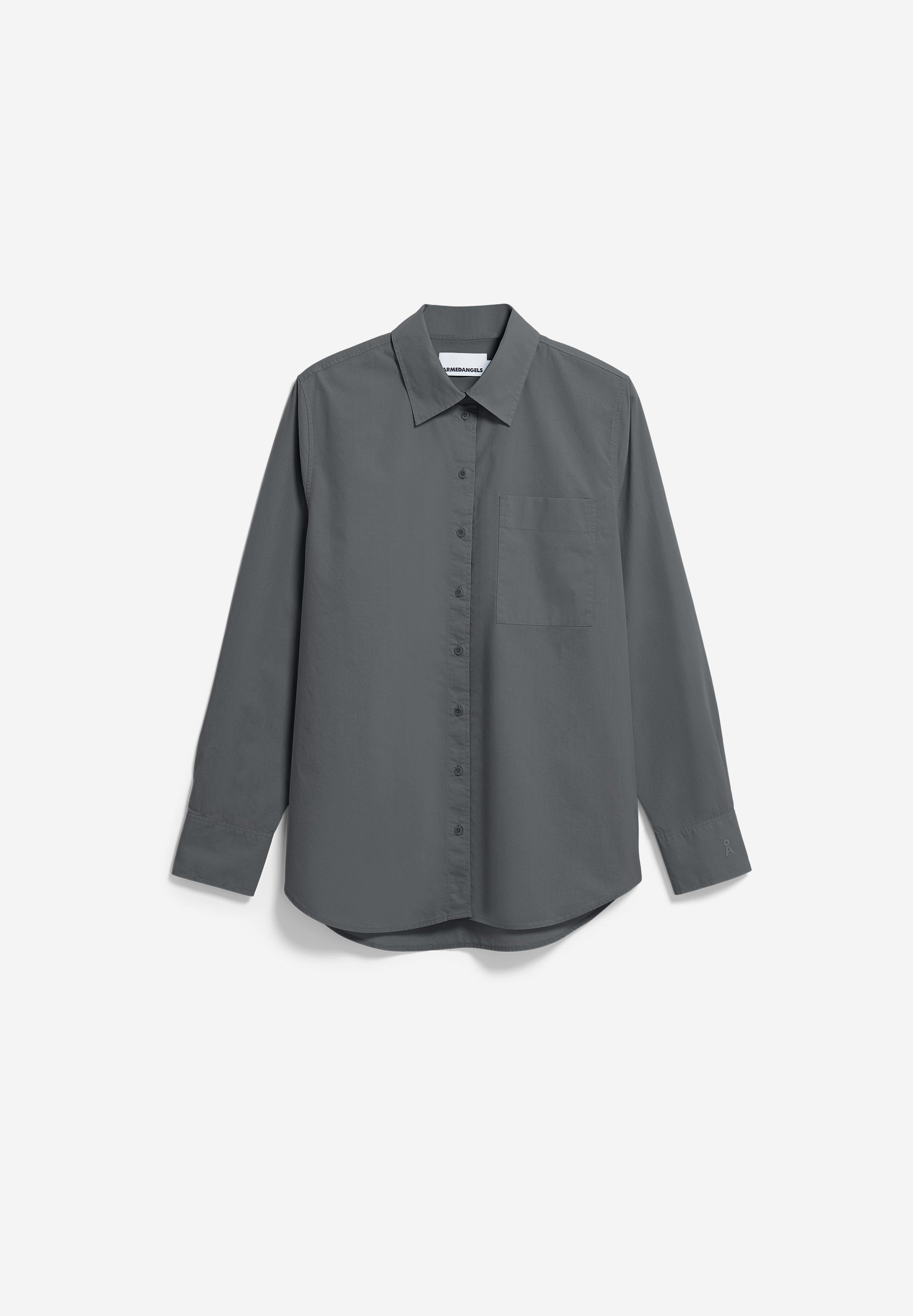WEITE POPLIN BLUSE 100% BIO-BAUMWOLLE