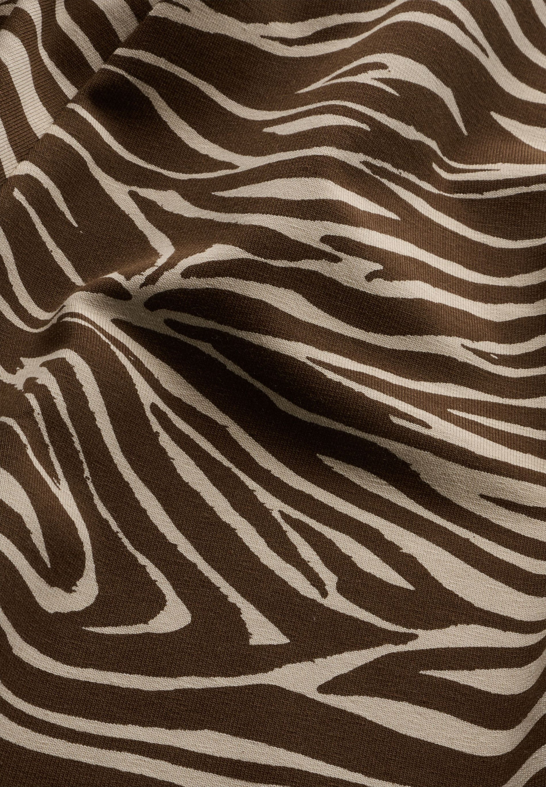 ILENIAA LARAA Zebra Muster Kleid – Midi Kleid aus Bio-Baumwolle
