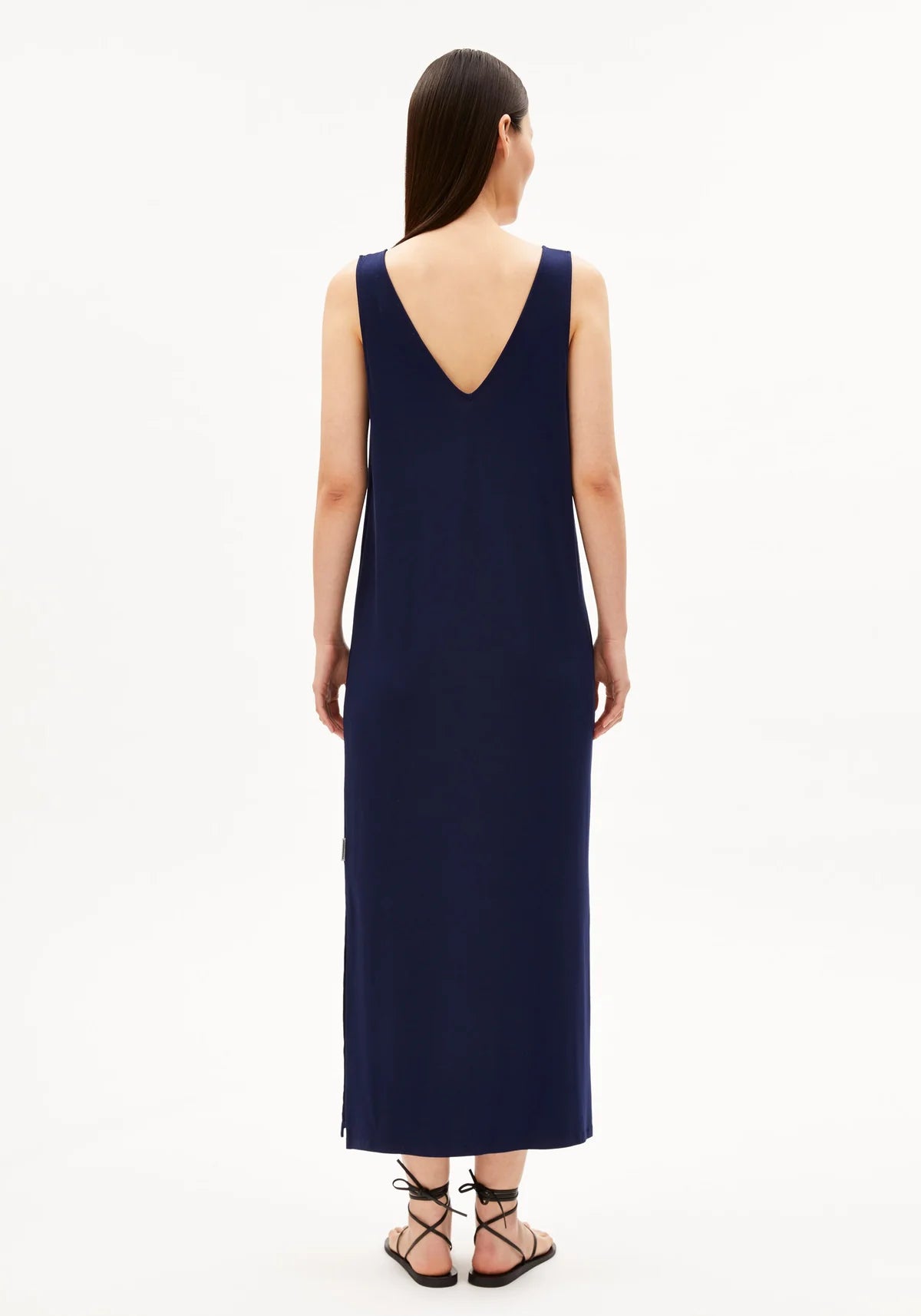 SLEEVELESS JERSEY-MIDI-KLEID LENZING™ ECOVERO™ Viskose Mix