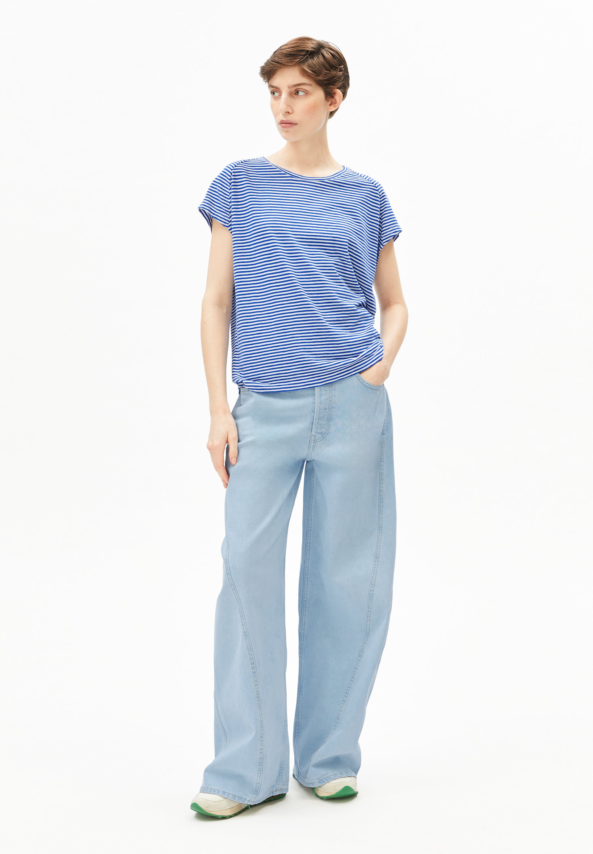 SLUB JERSEY STRIPE T-SHIRT