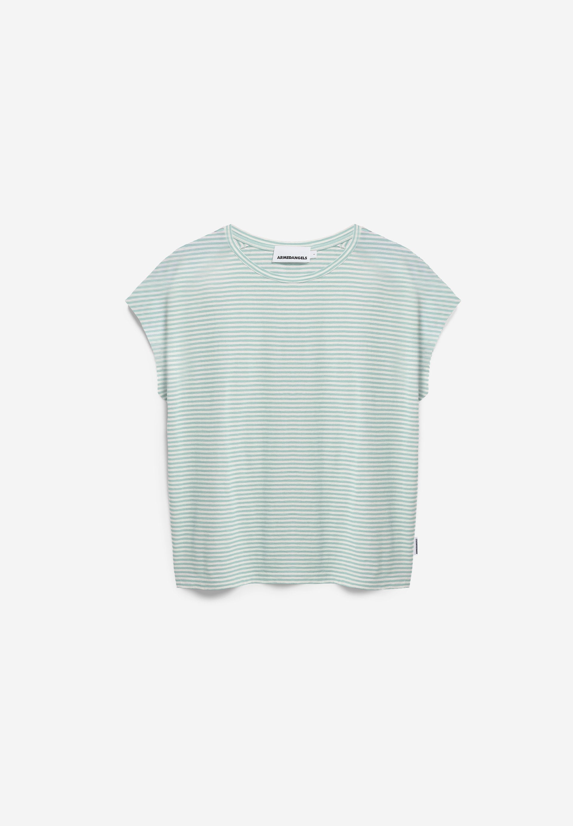 SLUB JERSEY GESTREIFTES T-SHIRT 100% BIO-BAUMWOLLE