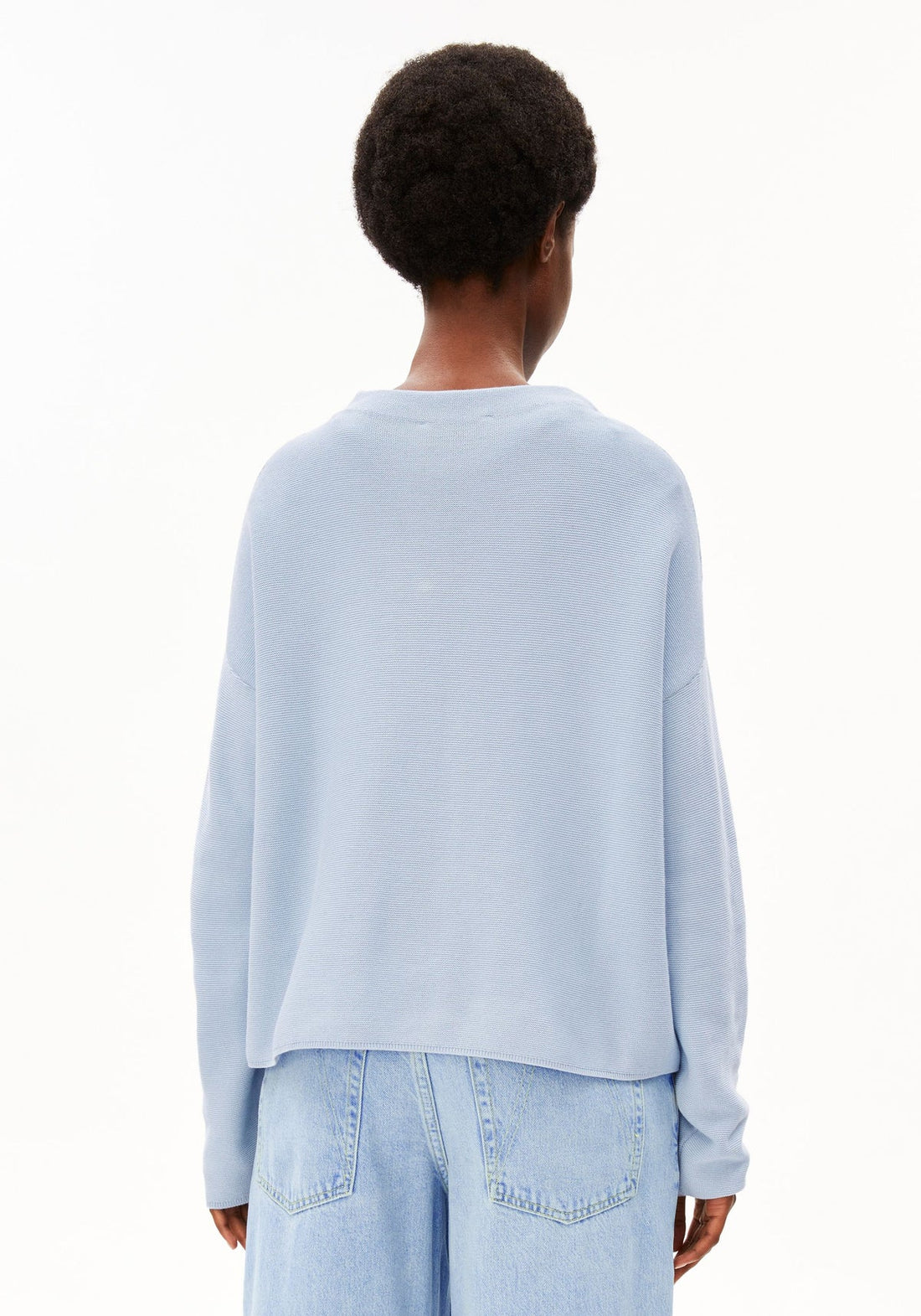 MERINAA LINKS LINKS STRICKPULLOVER 100% Bio-Baumwolle