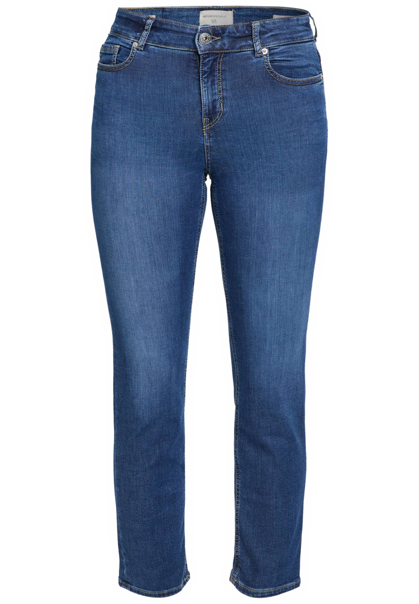 05:00 Straight Fit Jeans – Mid Waist Cropped