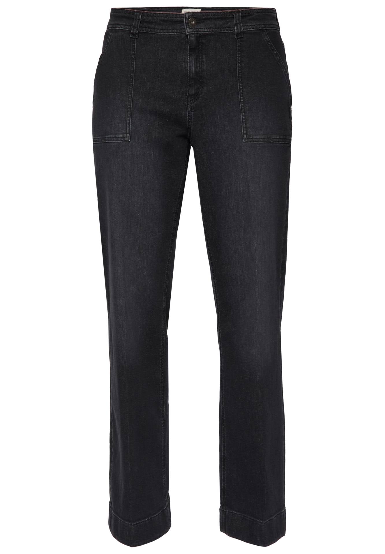 06:02 Wide Leg Classy in dark grey used – Elegante Wide Leg mit ausgestelltem Bein und Bügelfalte