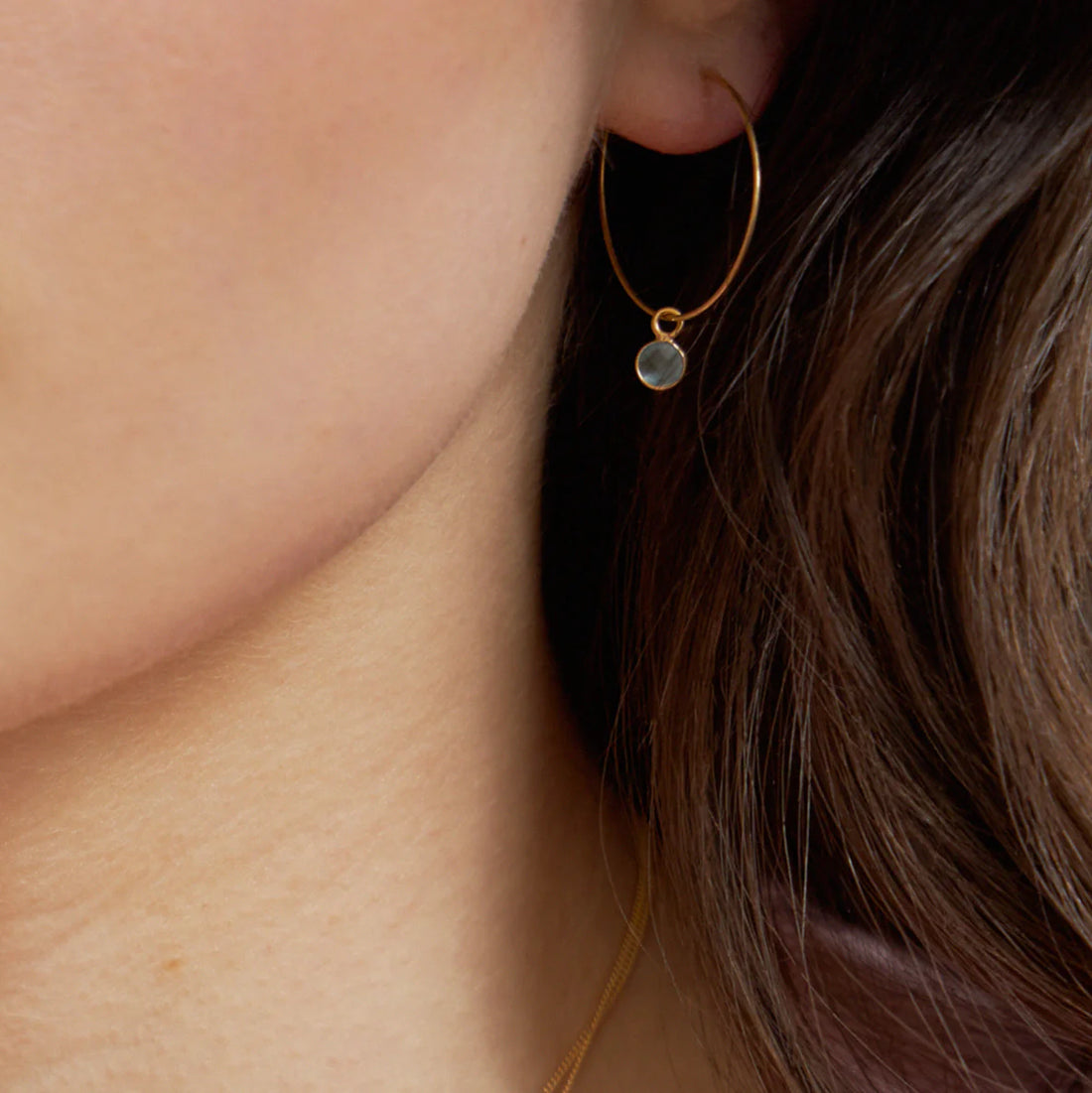 Kreole "Briolette" vergoldet