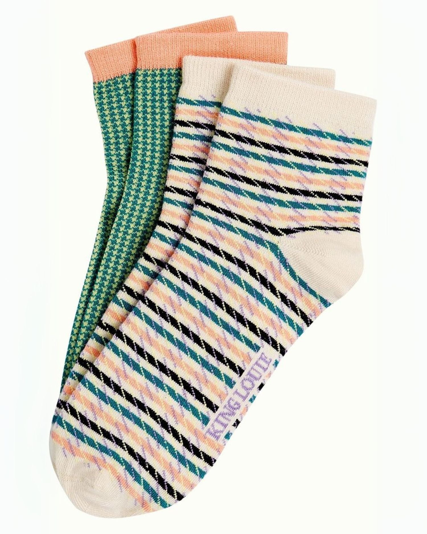 Socks Short Scout in Cream – kurze Socken im Doppelpack